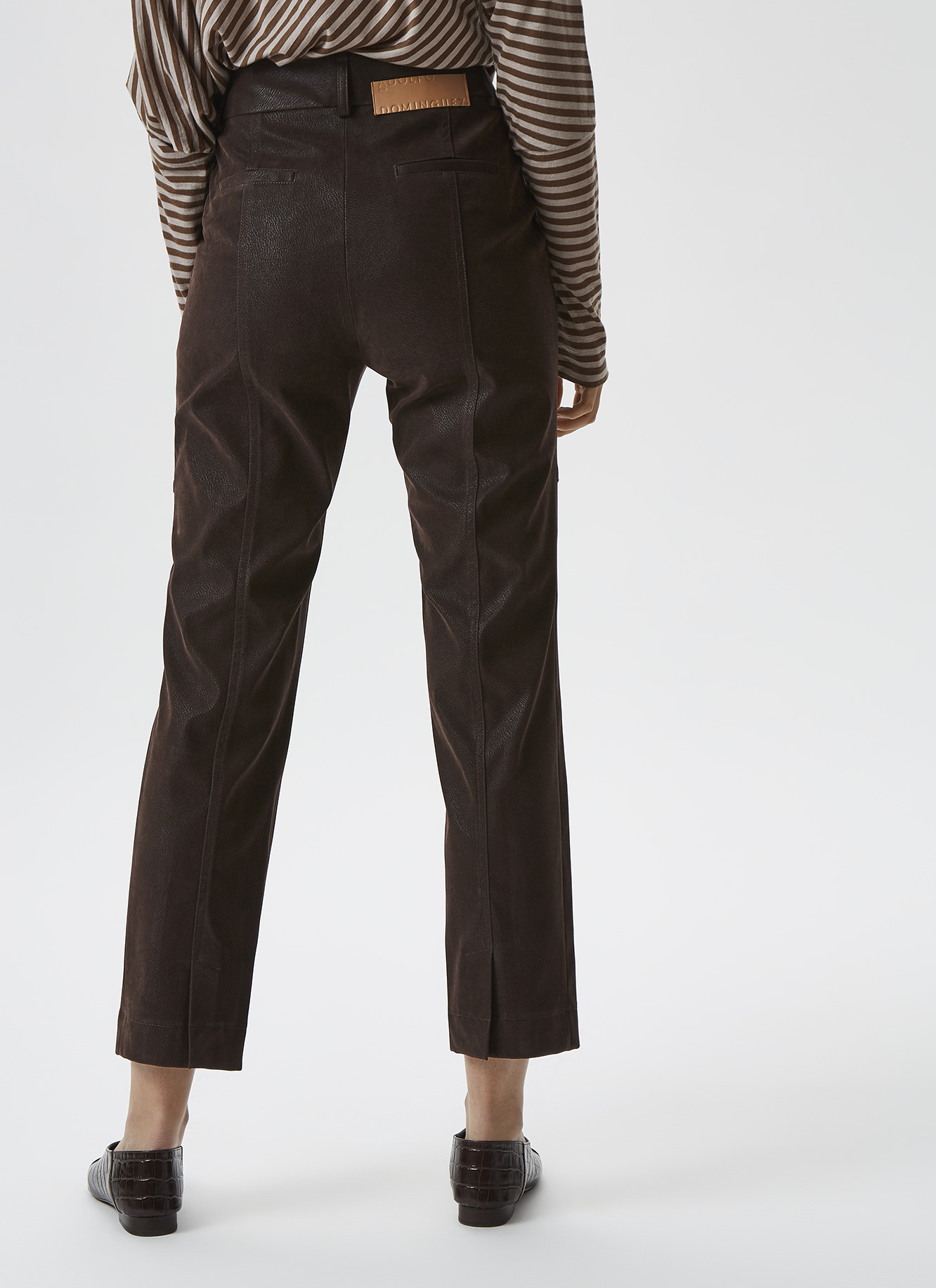 Leather effect trousers image number 2