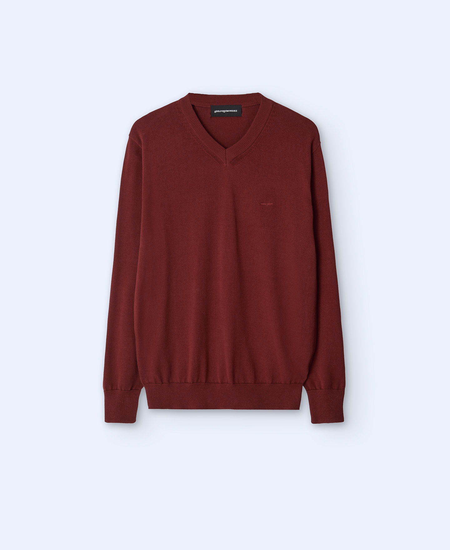 Organic cotton V-neck sweater image number 4