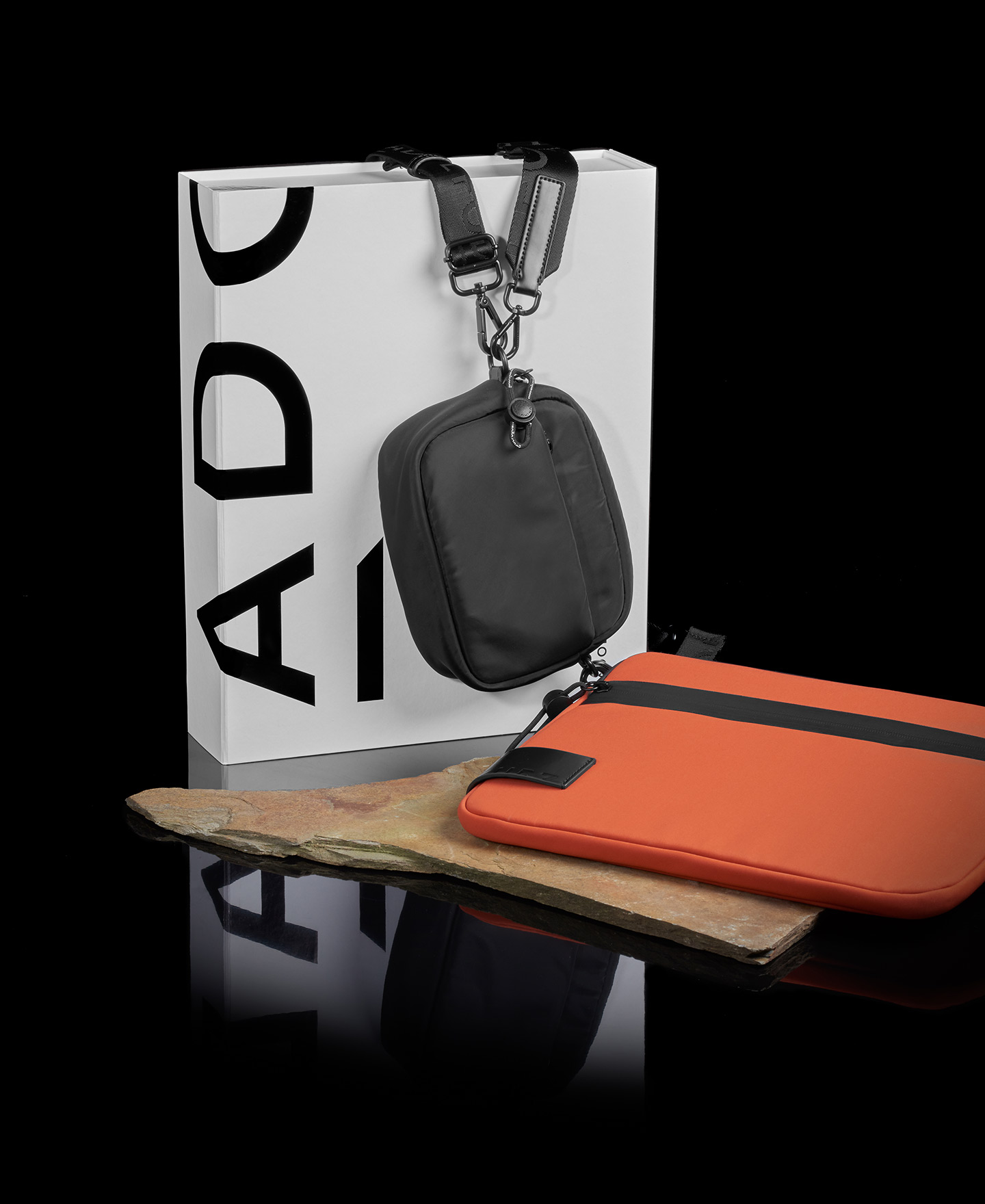 Black and orange nylon pack image number 0