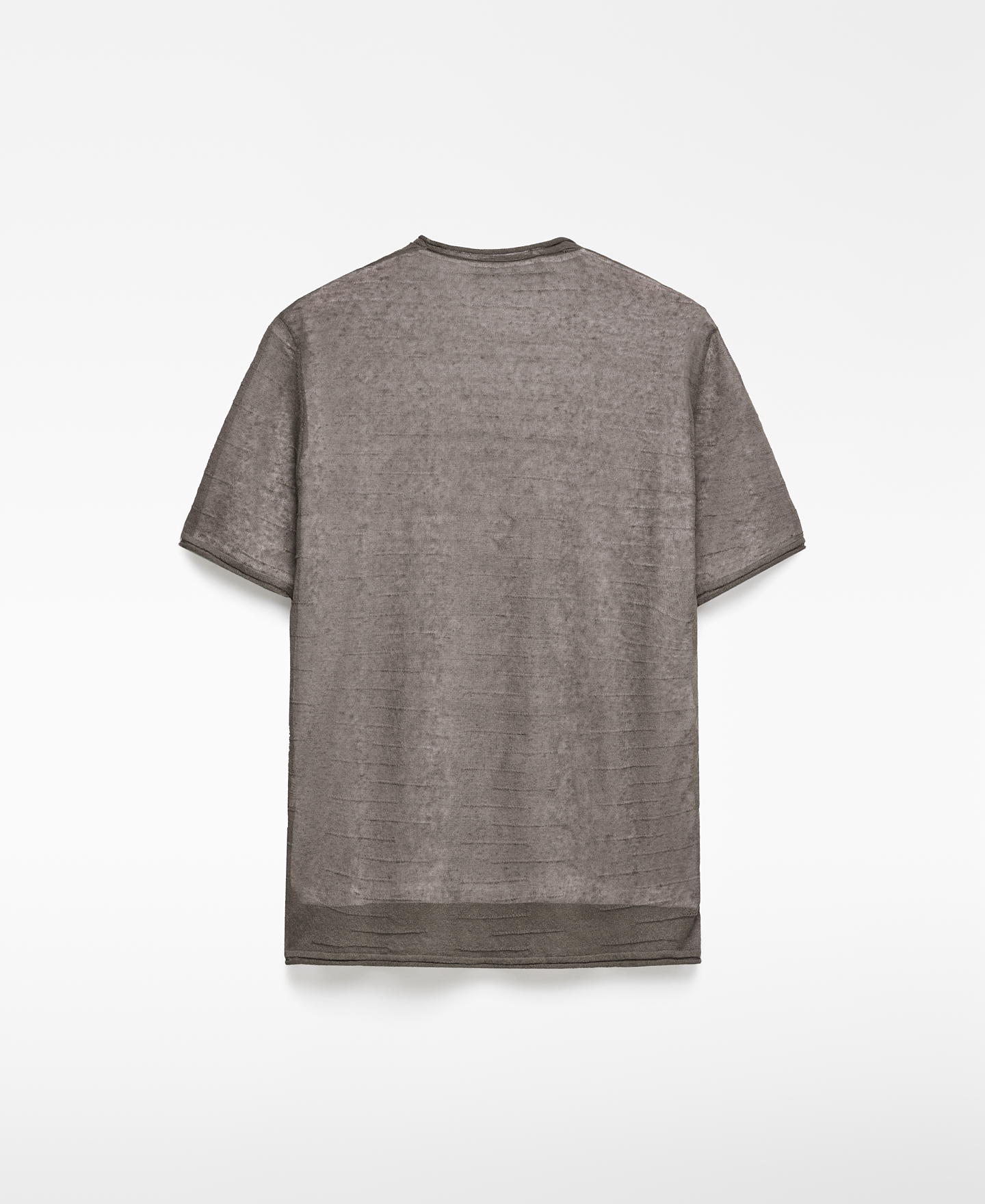 Camiseta doble capa con lino hombre image number 5