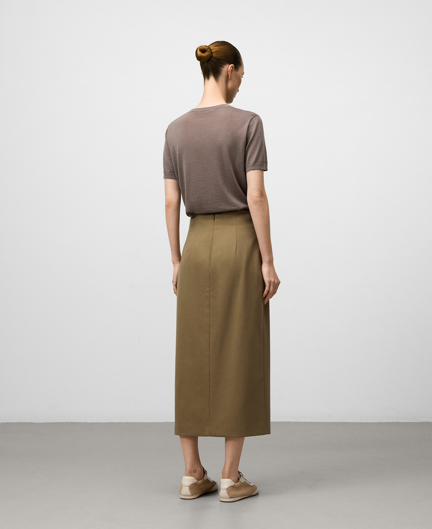 Falda sastre recta mujer image number 4