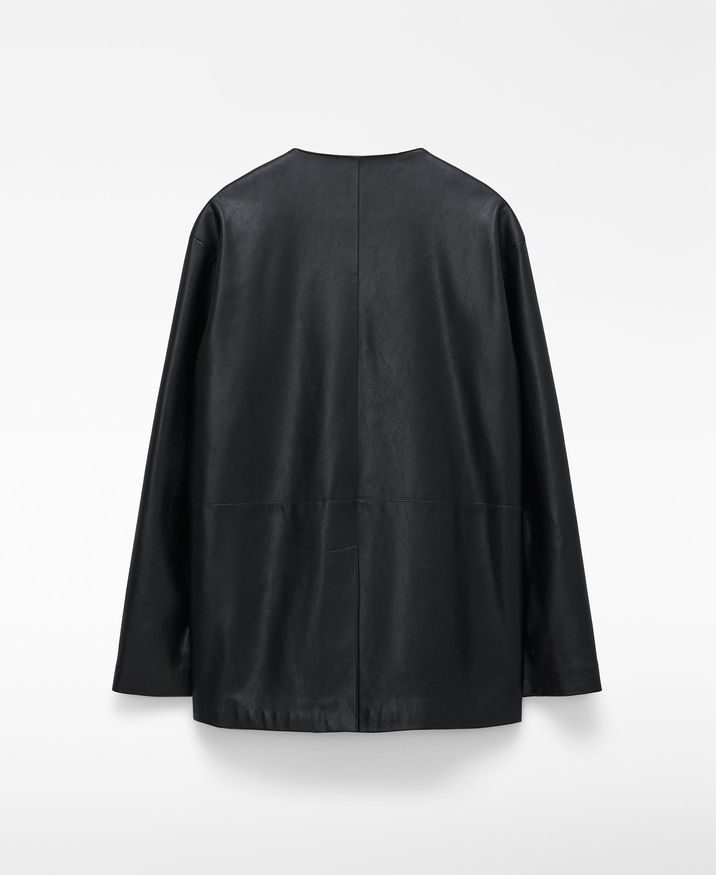 Leather-Non-Leather kimono jacket image number 5