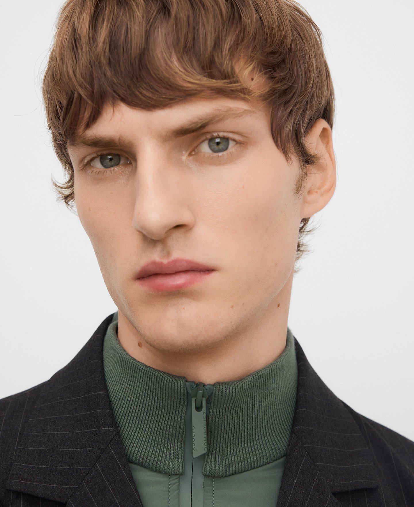 Nylon and knit cardigan image number 3