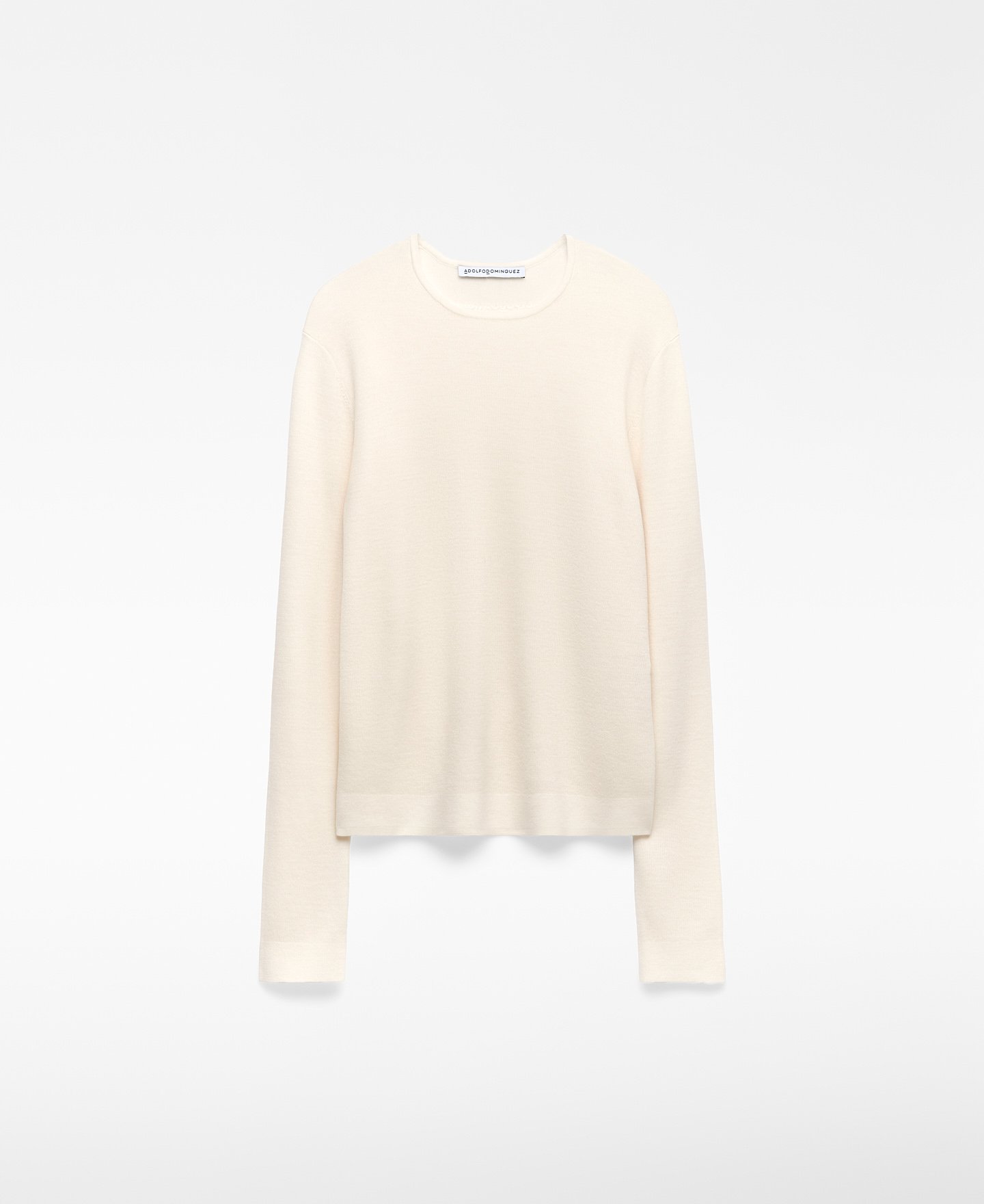 Jersey cuello caja lana merino mujer image number 4