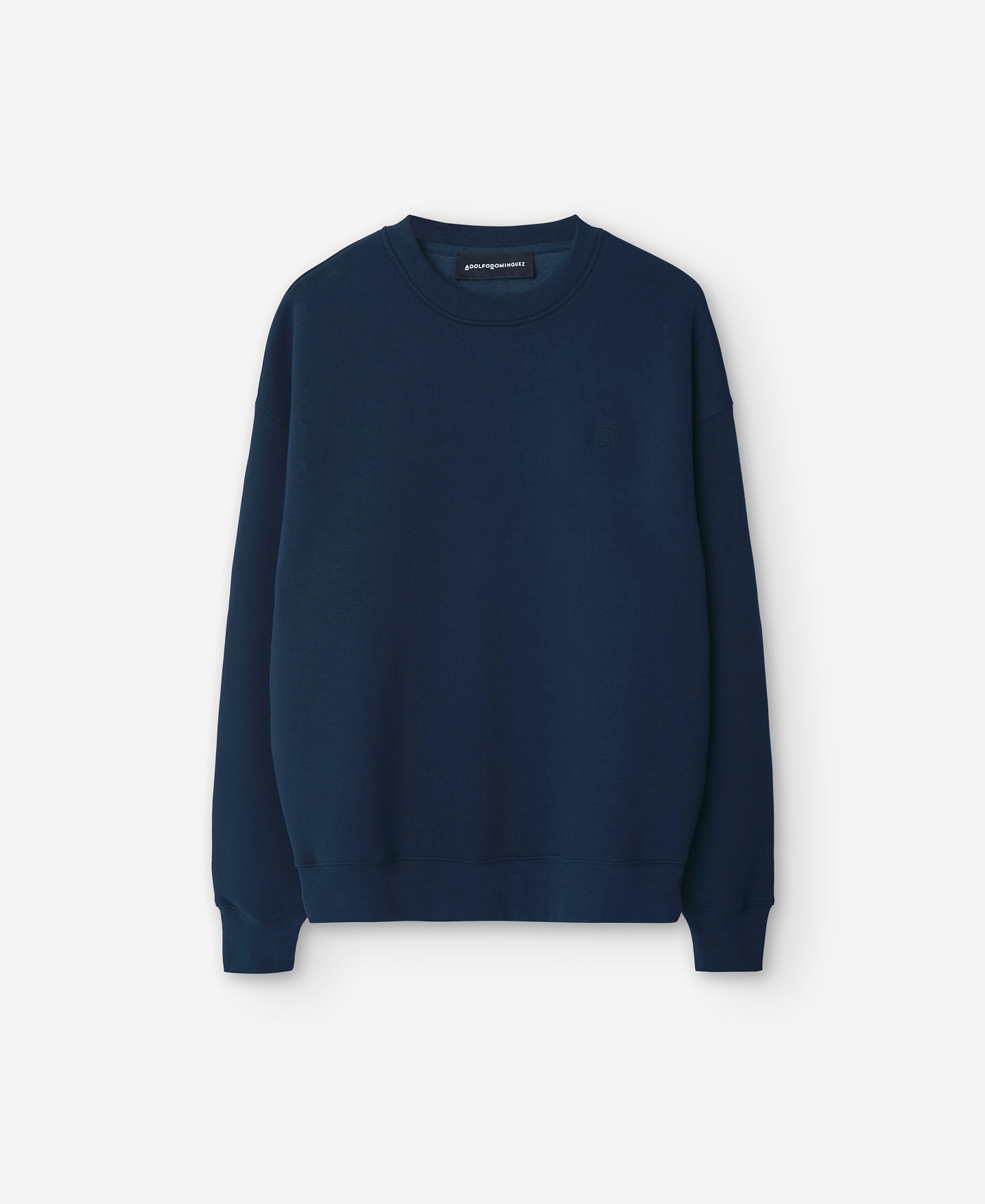 Sudadera cuello caja azul marino image number 5