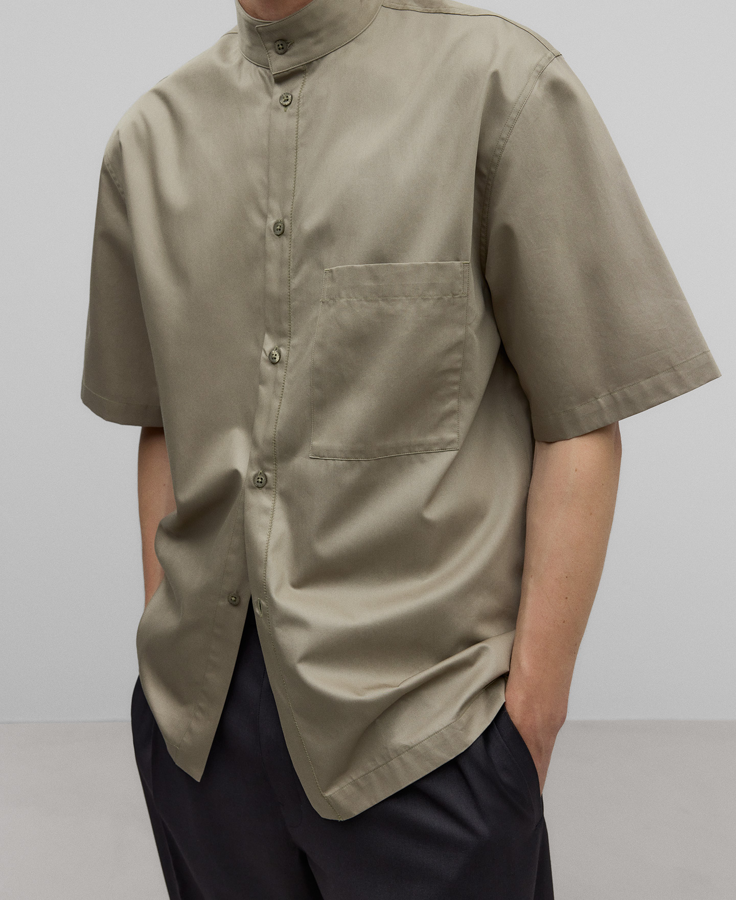 Chemise à manches courtes en coton pour homme image number 3