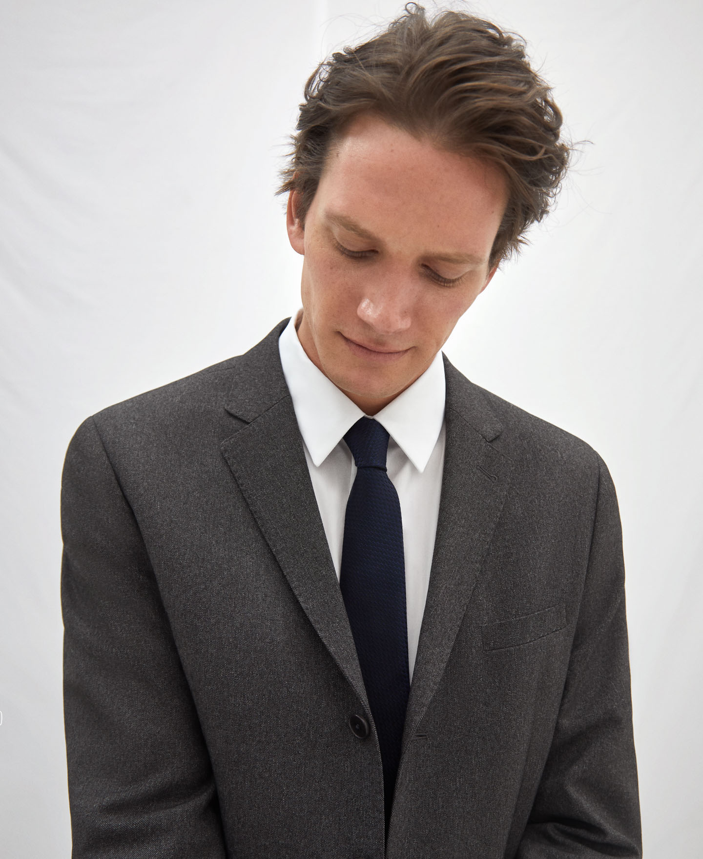 Bicolour silk tie image number 2
