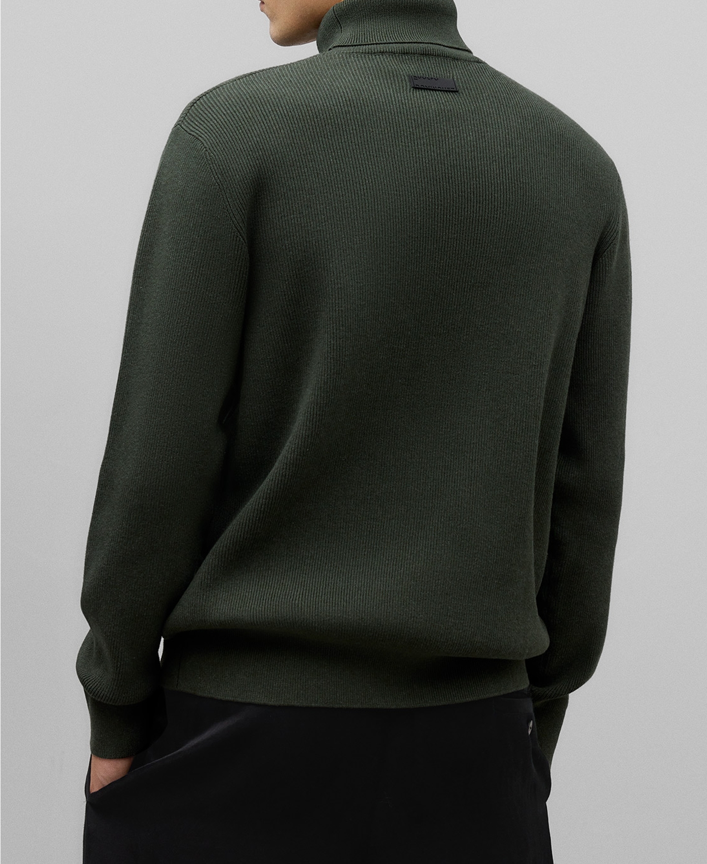 Cotton turtleneck sweater man image number 2