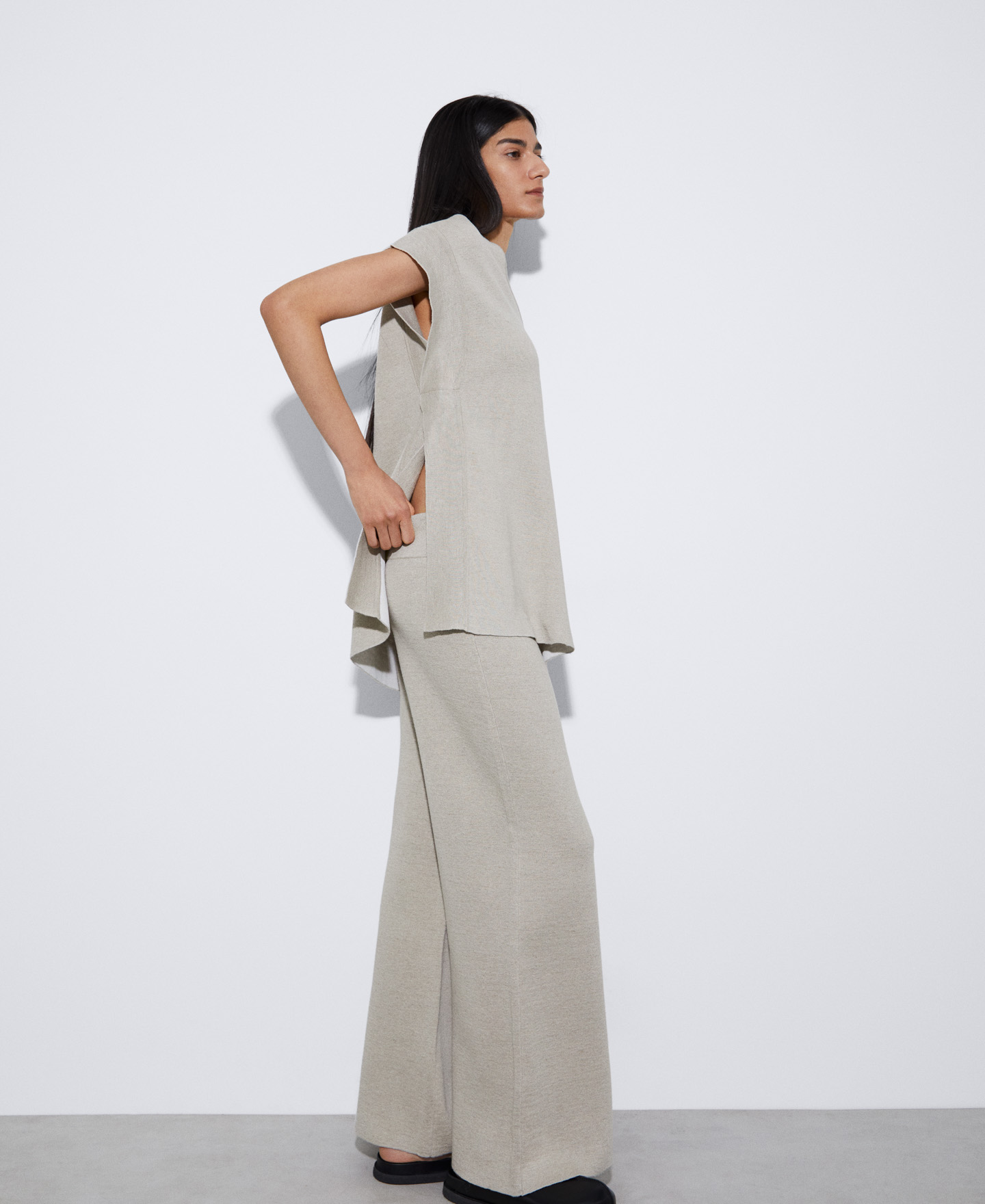 Double-fronted linen jacket image number 3