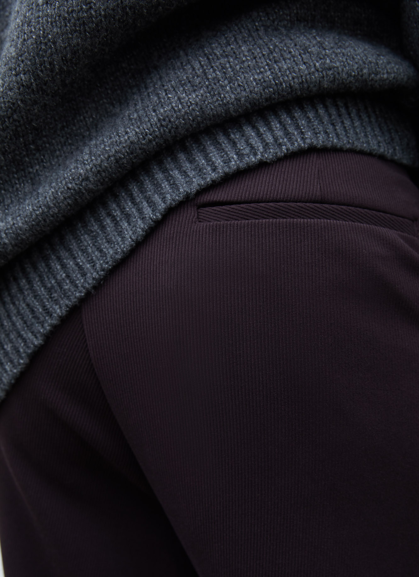 Micro corduroy oversize chino trousers image number 2