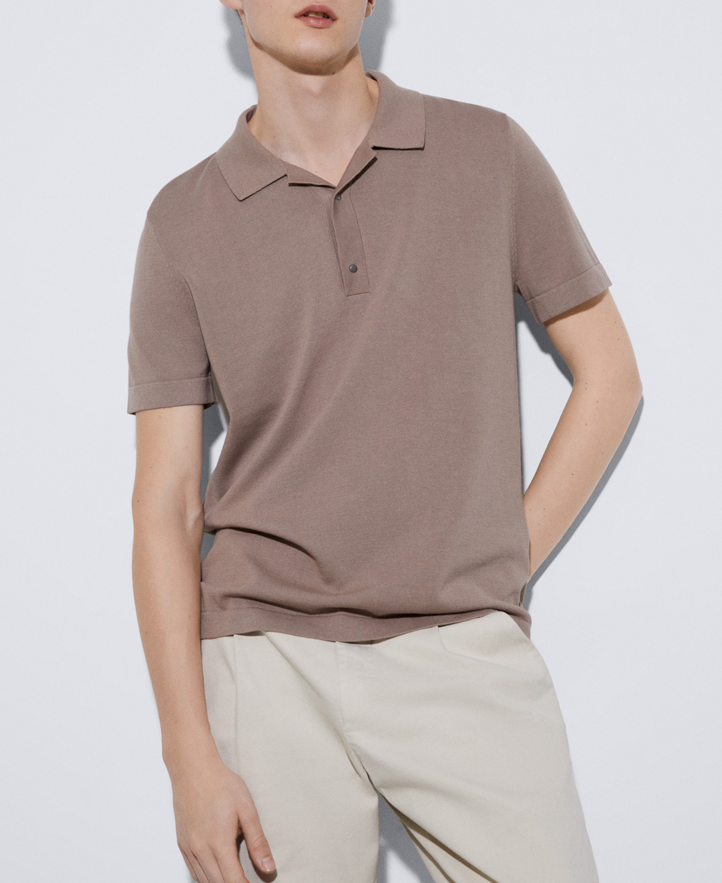 Cotton bowling collar polo shirt image number 0