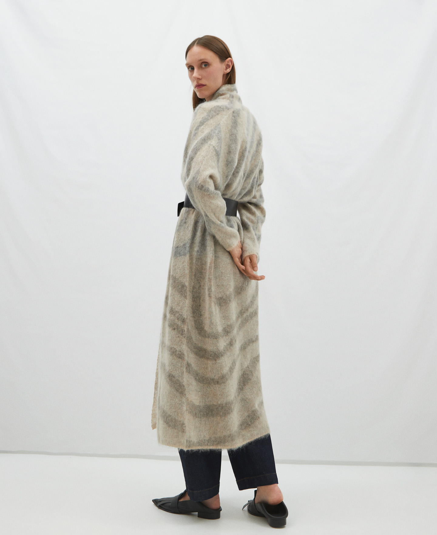 Chaqueta espiral en punto de mohair image number 2