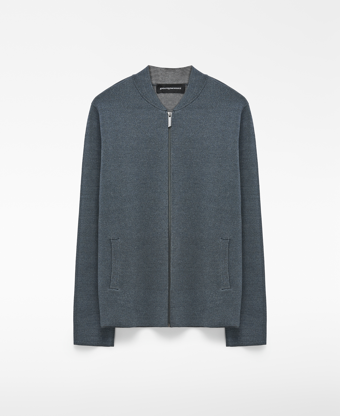 Knit bomber jacket image number 4