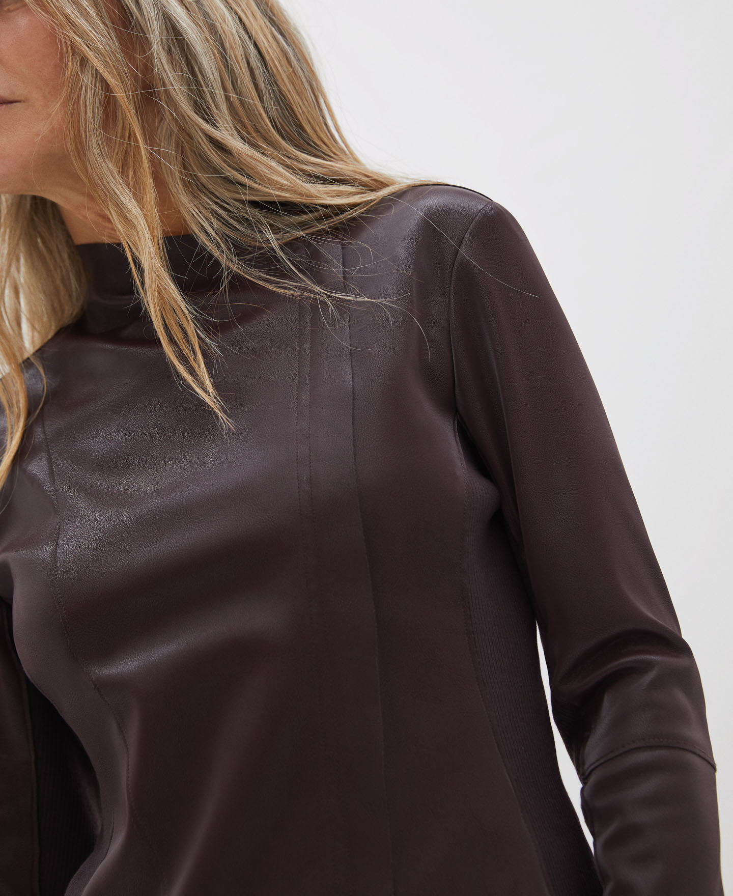 Eco-leather biker jacket image number 3