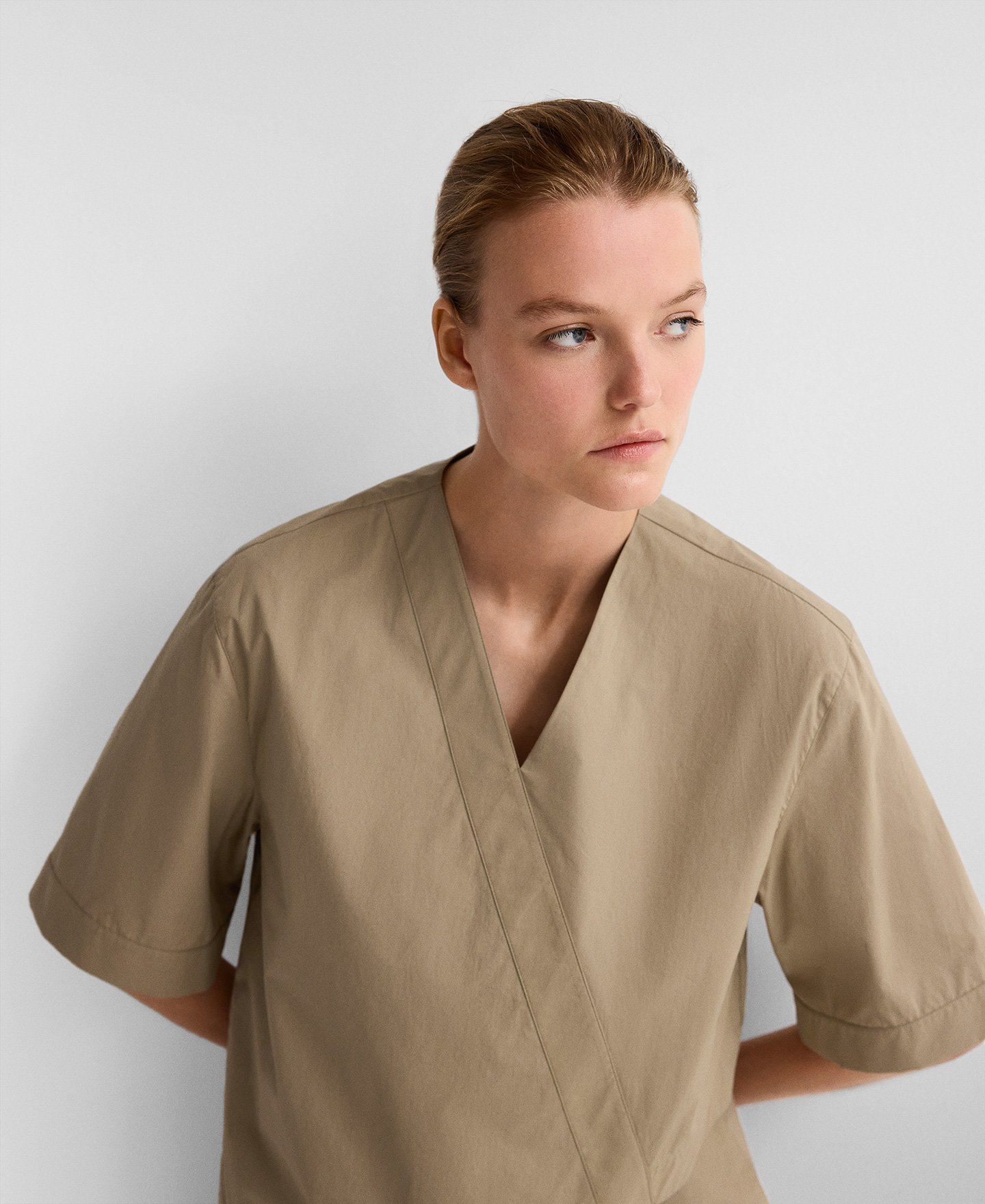 Overlaid panel asymmetrical top woman image number 3