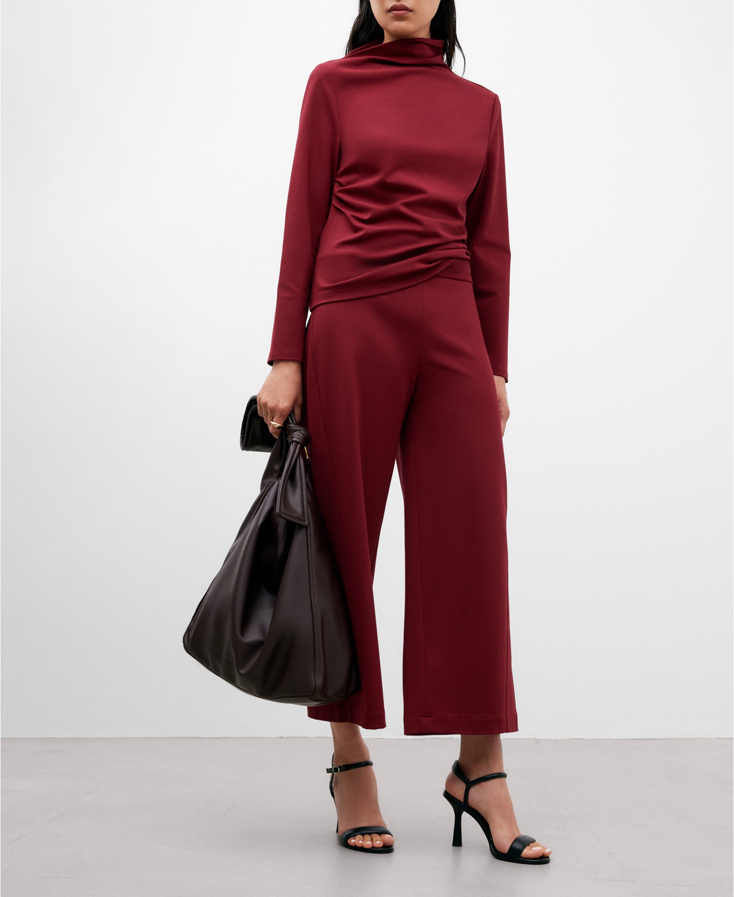 Flared palazzo trousers woman image number 1