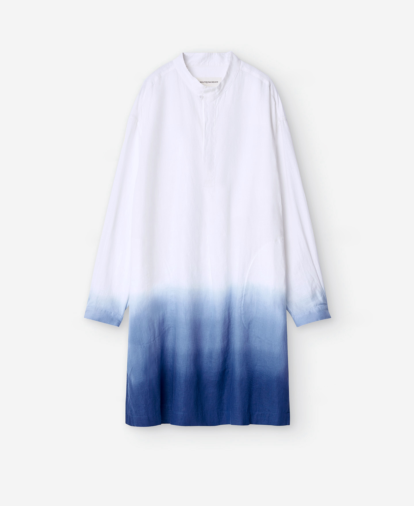 European linen Mandarin collar kaftan image number 4