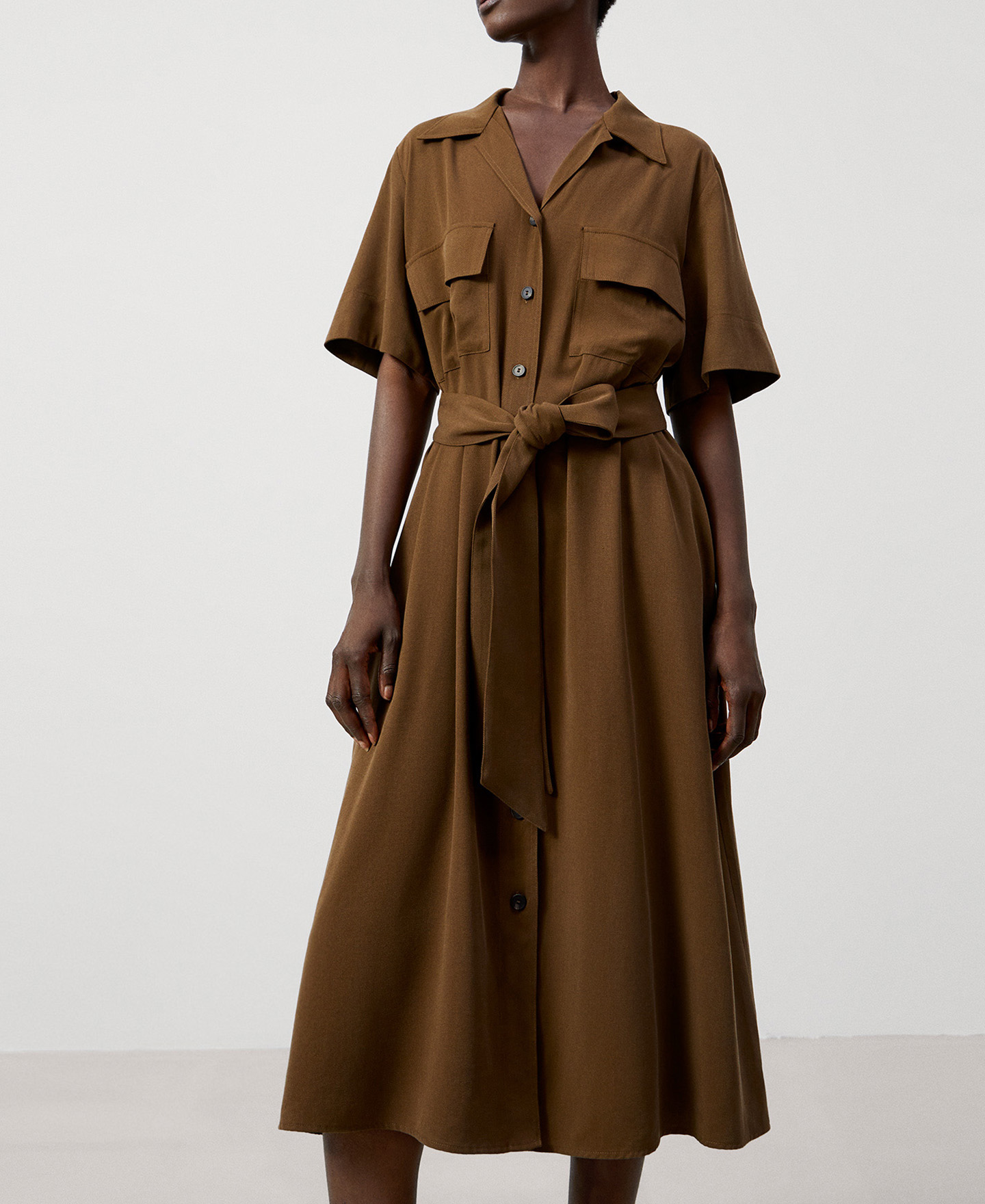 Robe chemisier en lyocell image number 0