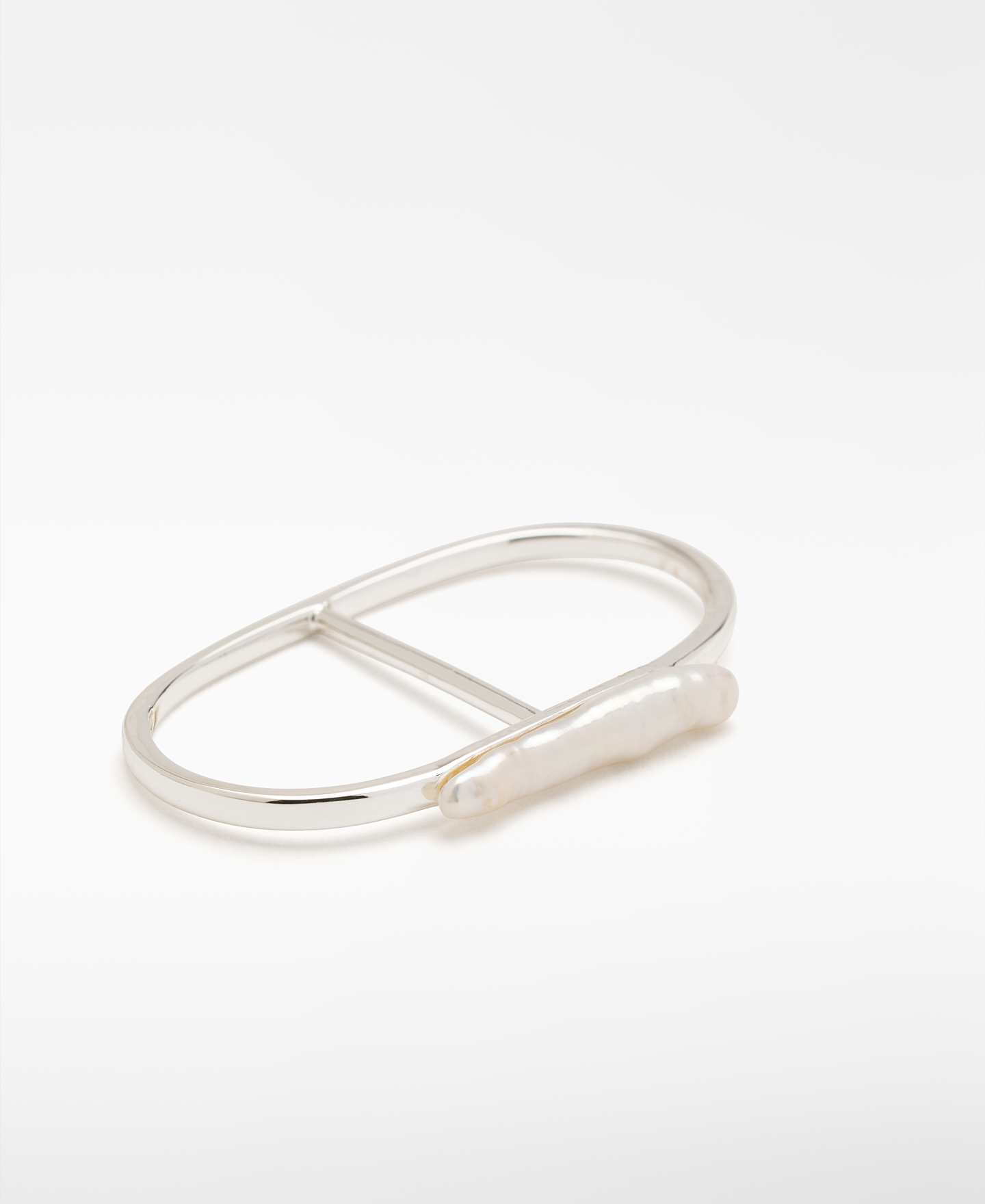 Anillo doble perla alargada image number 1
