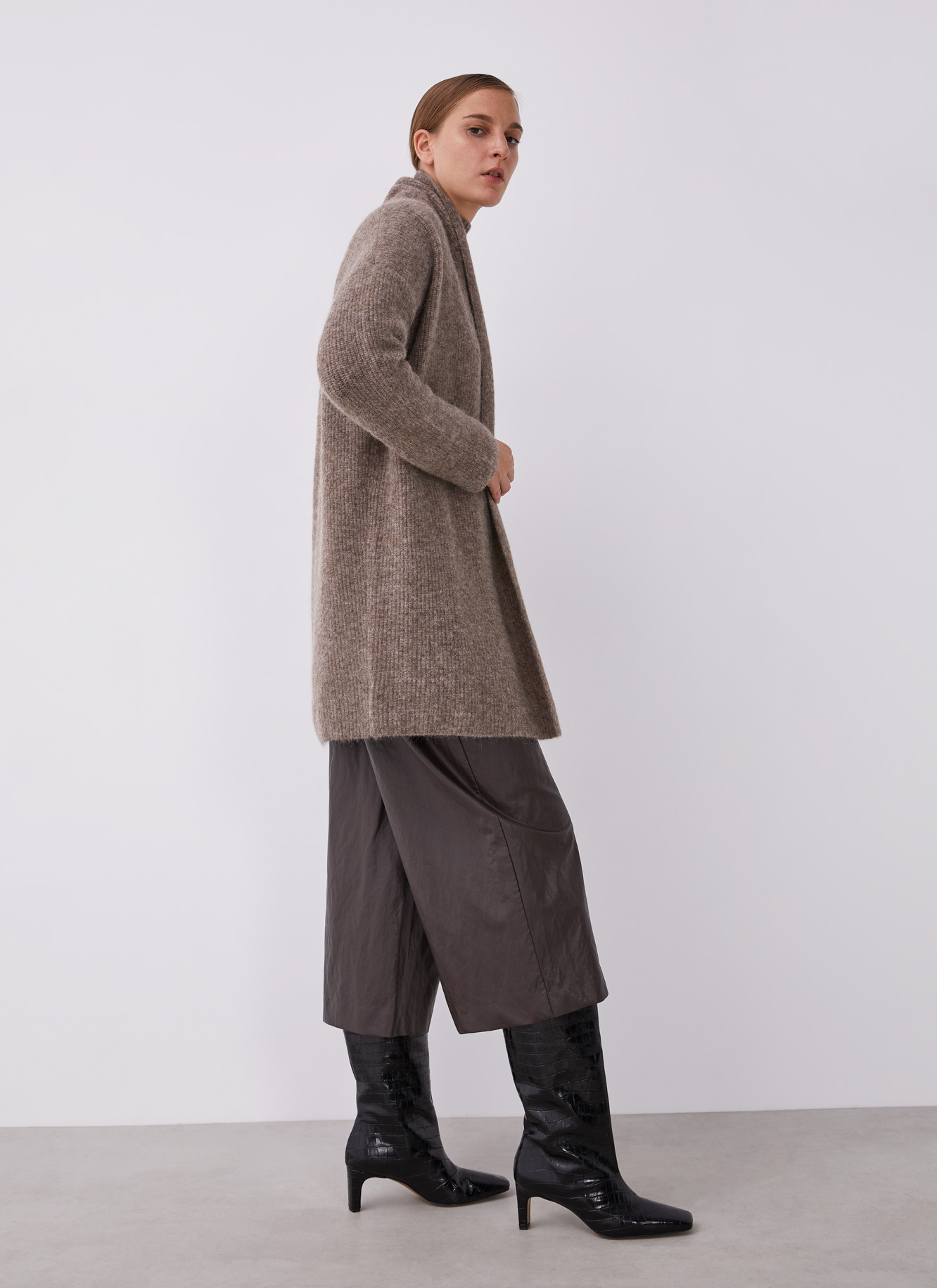 Oversized alpaca jacket image number 4