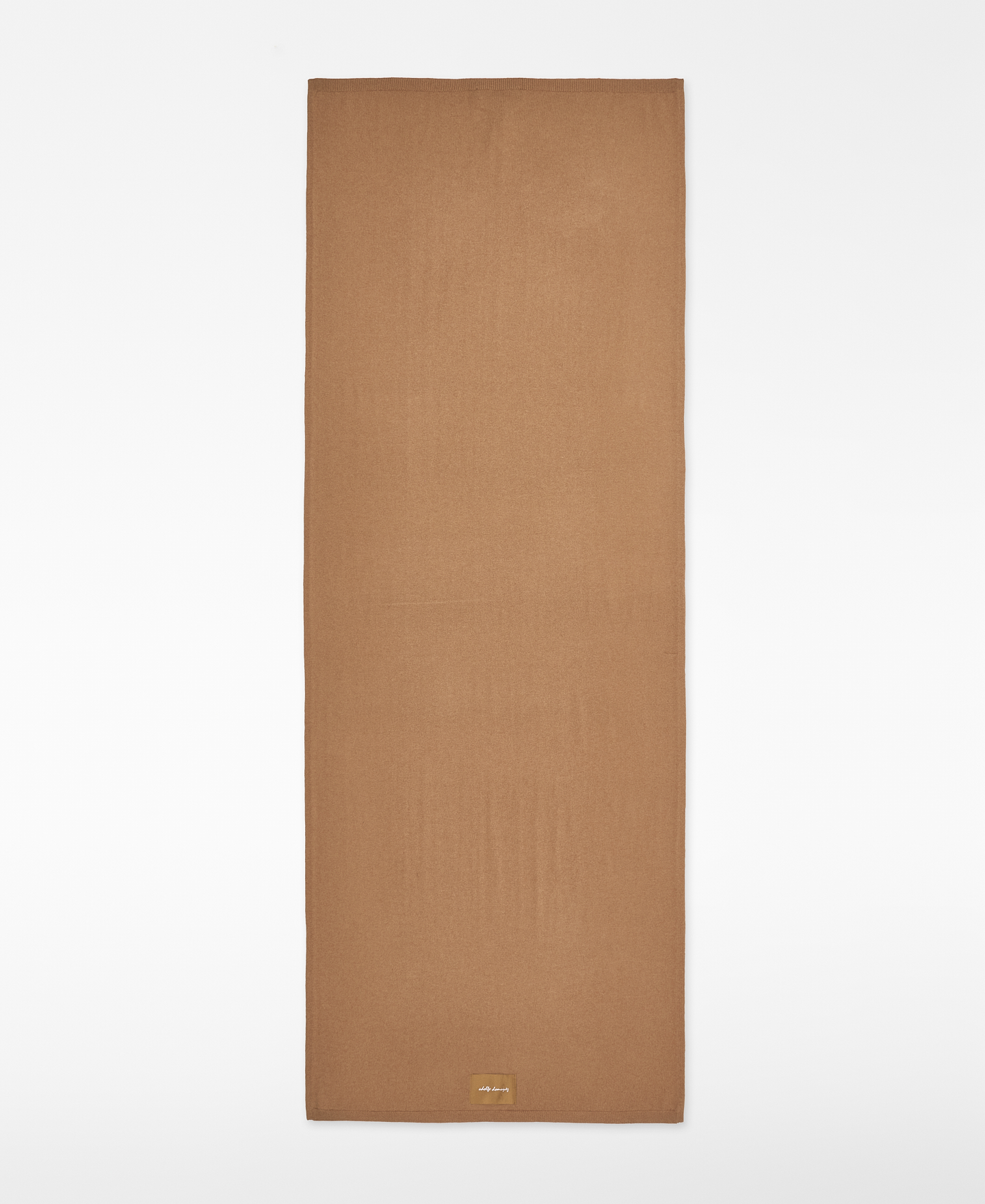 Merino wool plain-knit scarf image number 0