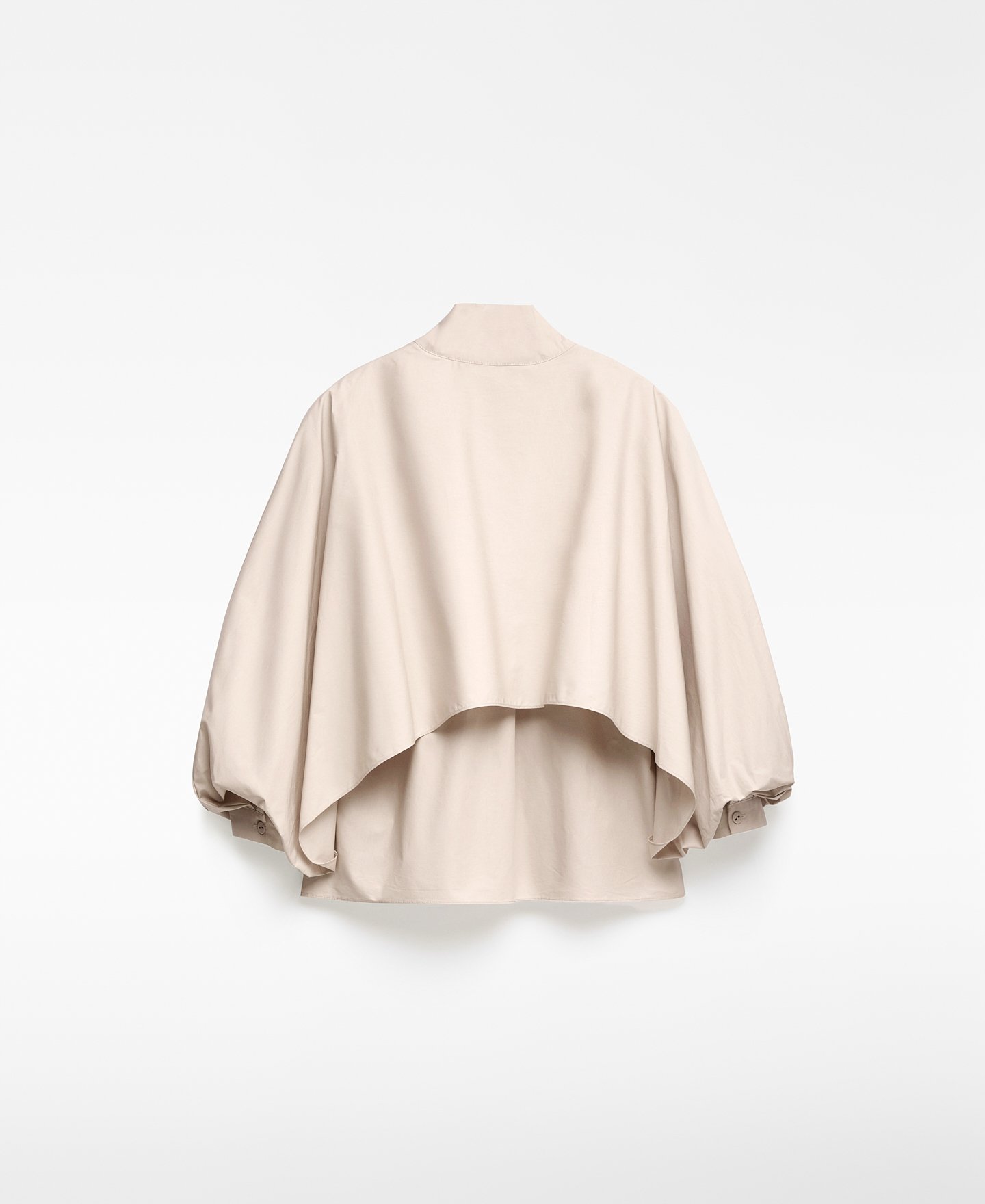 Straight shirt with capelet woman image number 5