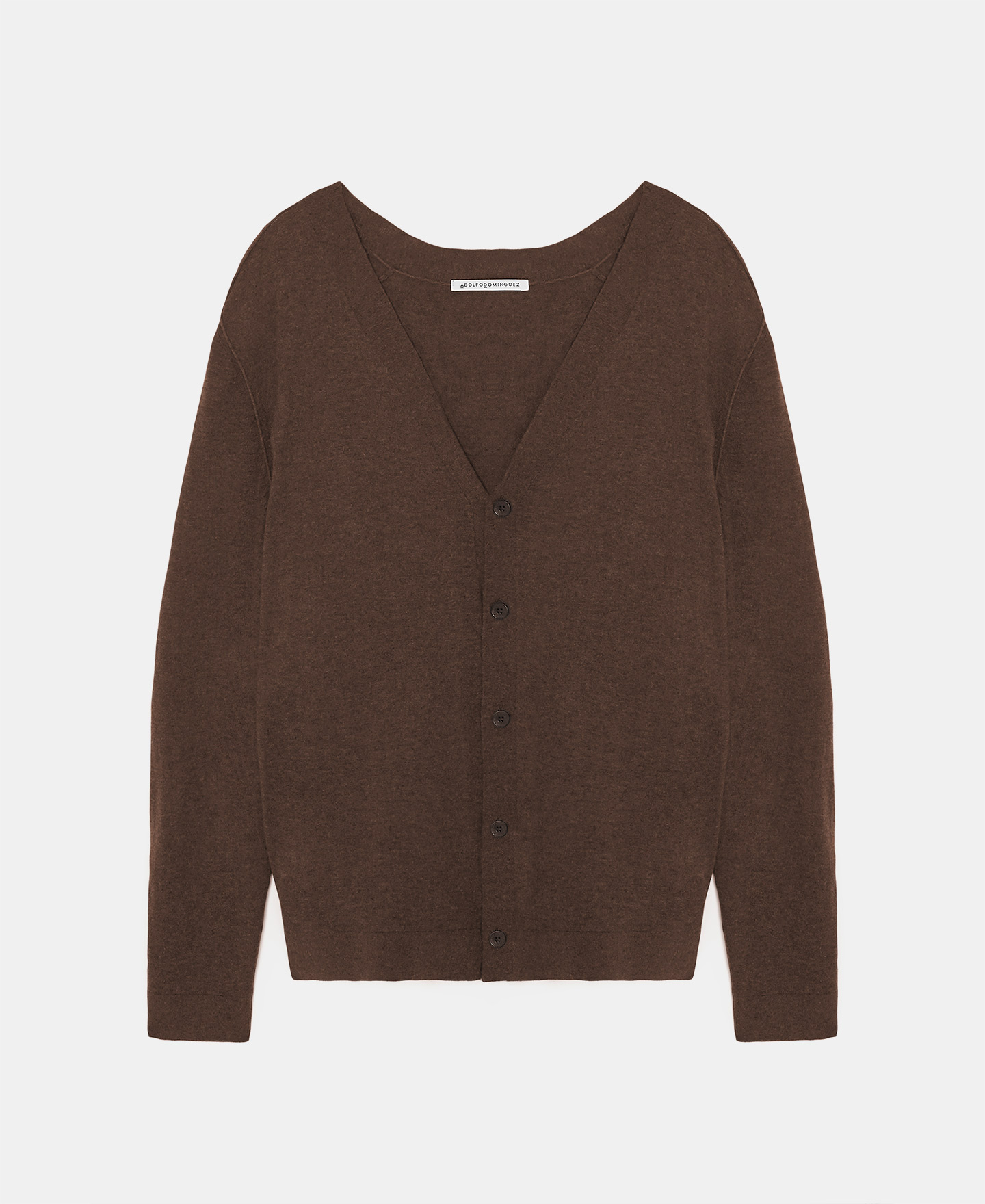 Merino wool and cotton cardigan image number 4
