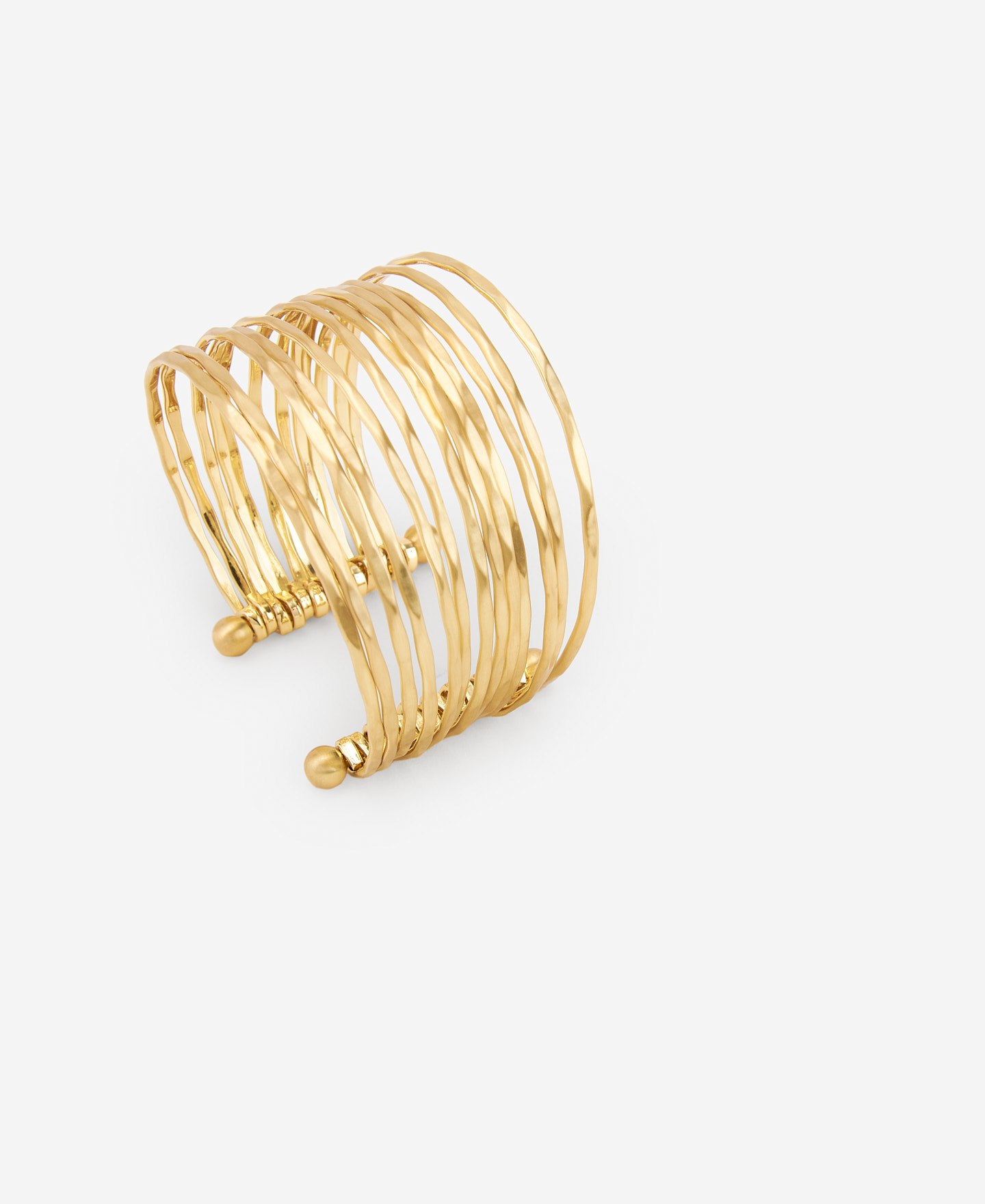 Metalic hammered motif bracelet image number 2