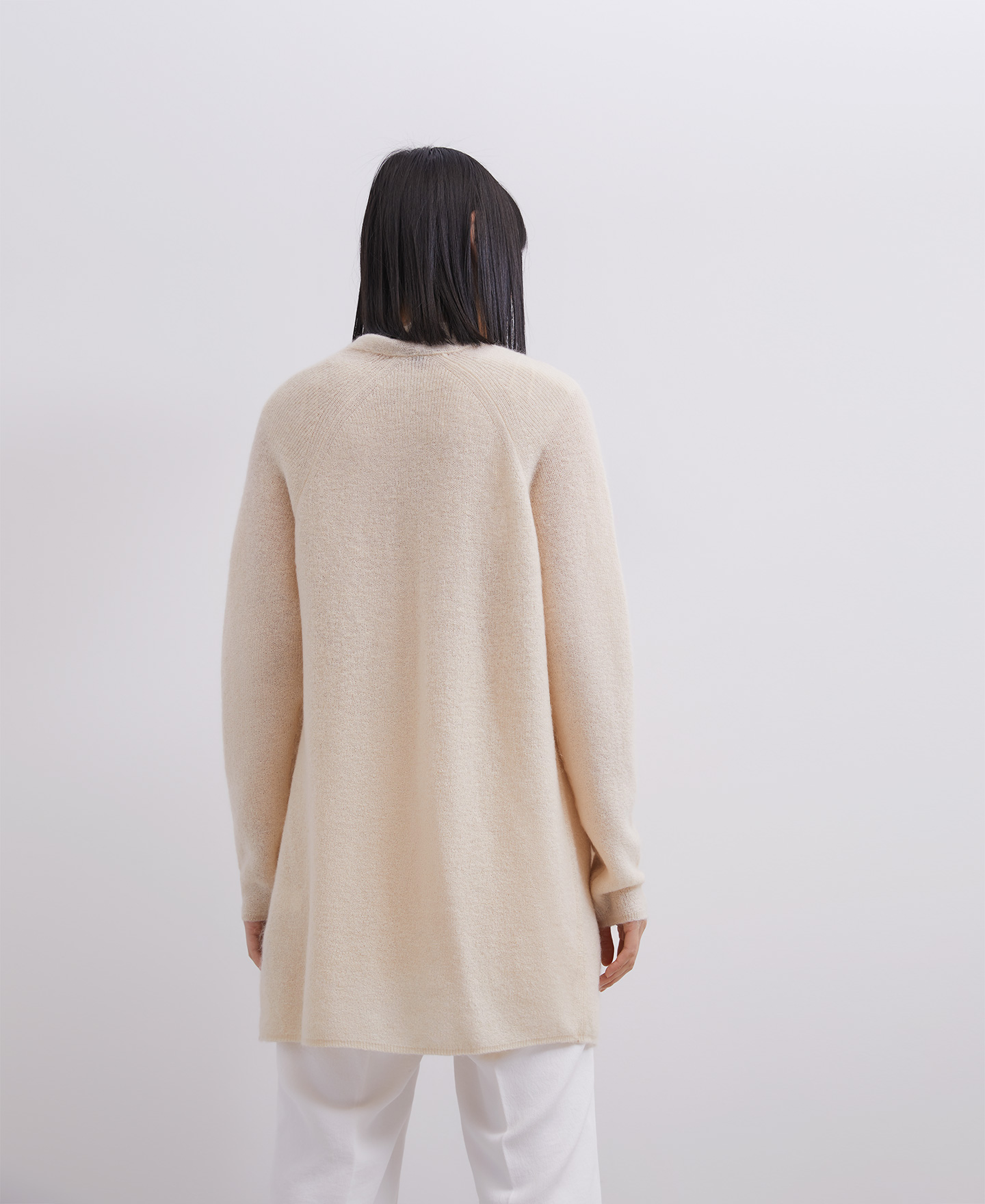 Chaqueta de punto en mohair y merino image number 1
