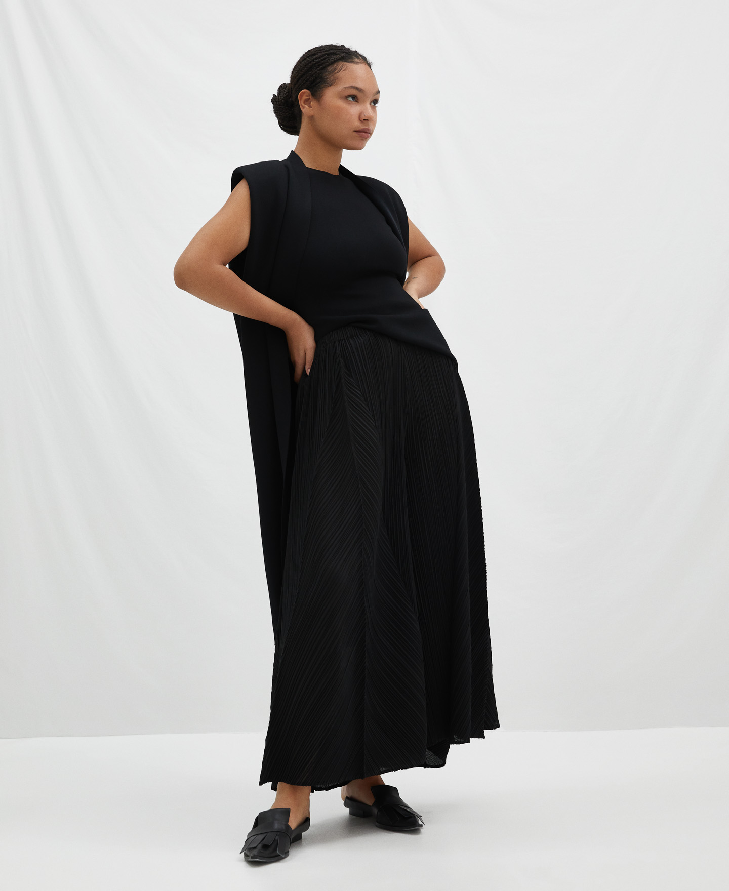 Peplum top in cerrojillo stitch image number 1