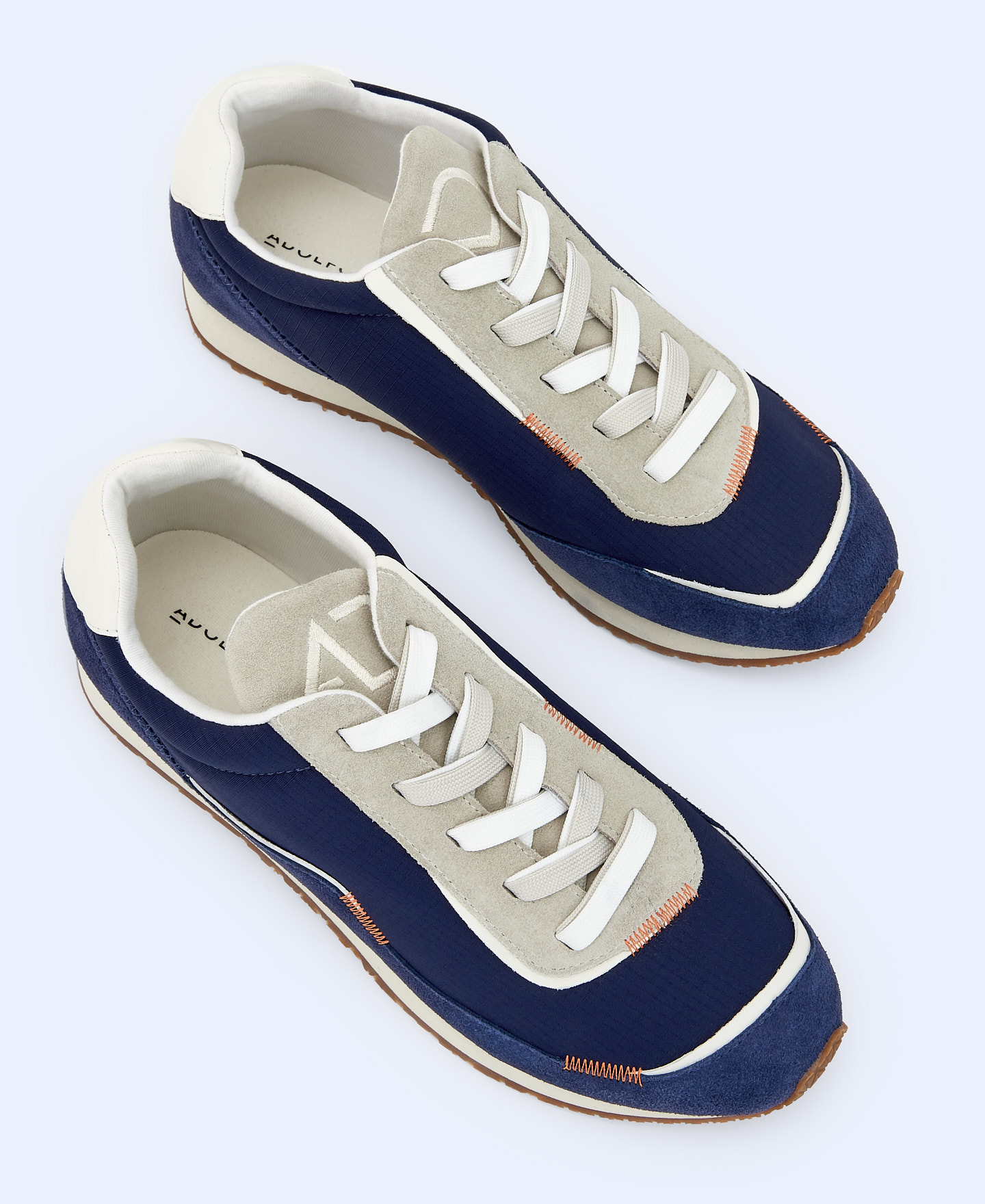 Baskets en cuir et nylon image number 1