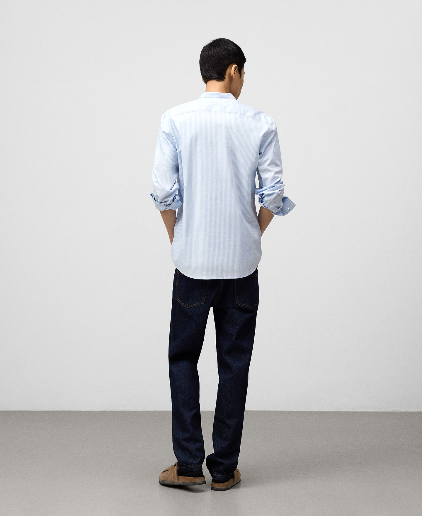 Camisa panadera rayas hombre image number 2