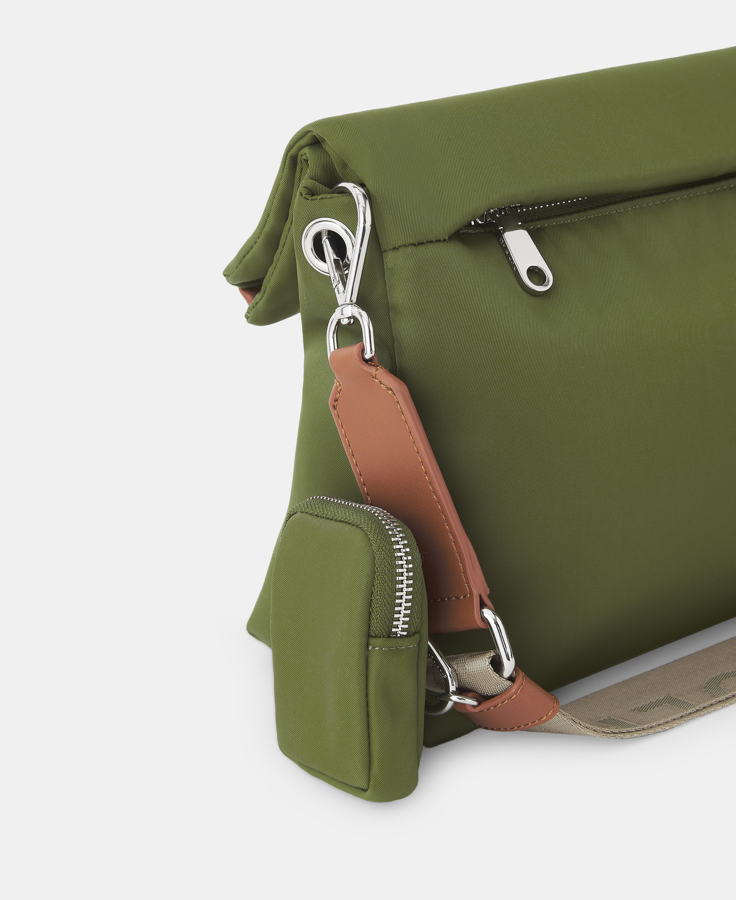 Nylon crossbody with zip closure image number 1