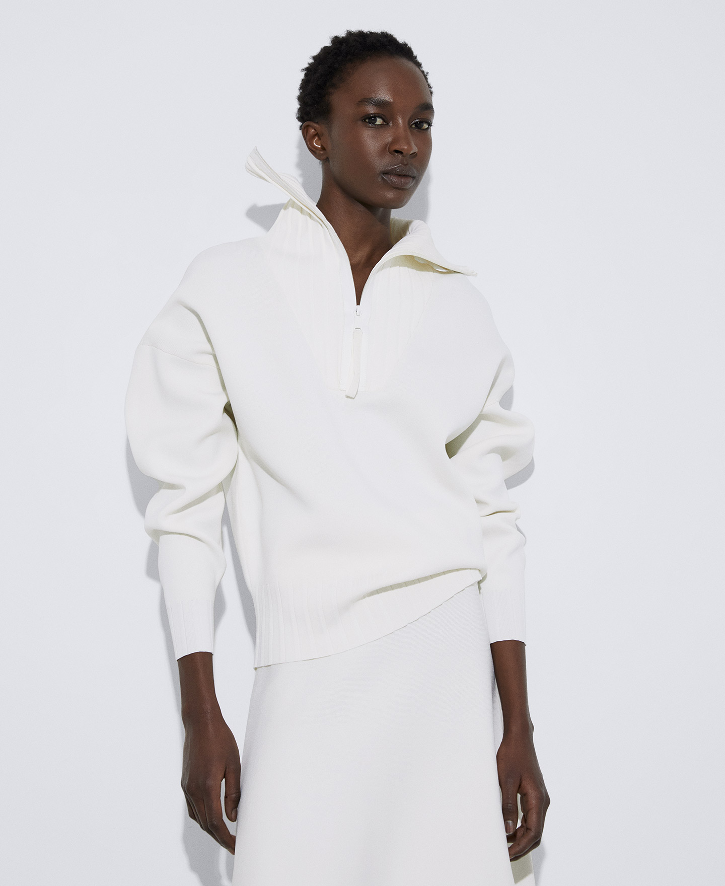 Viscose and recycled nylon sweater image number 0