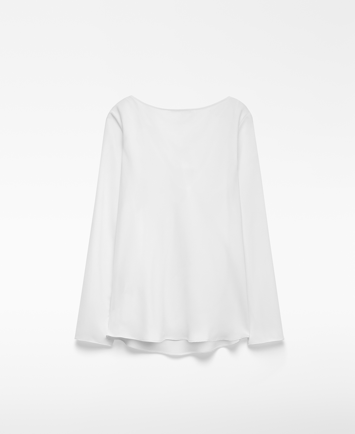 Draped collar top woman image number 5