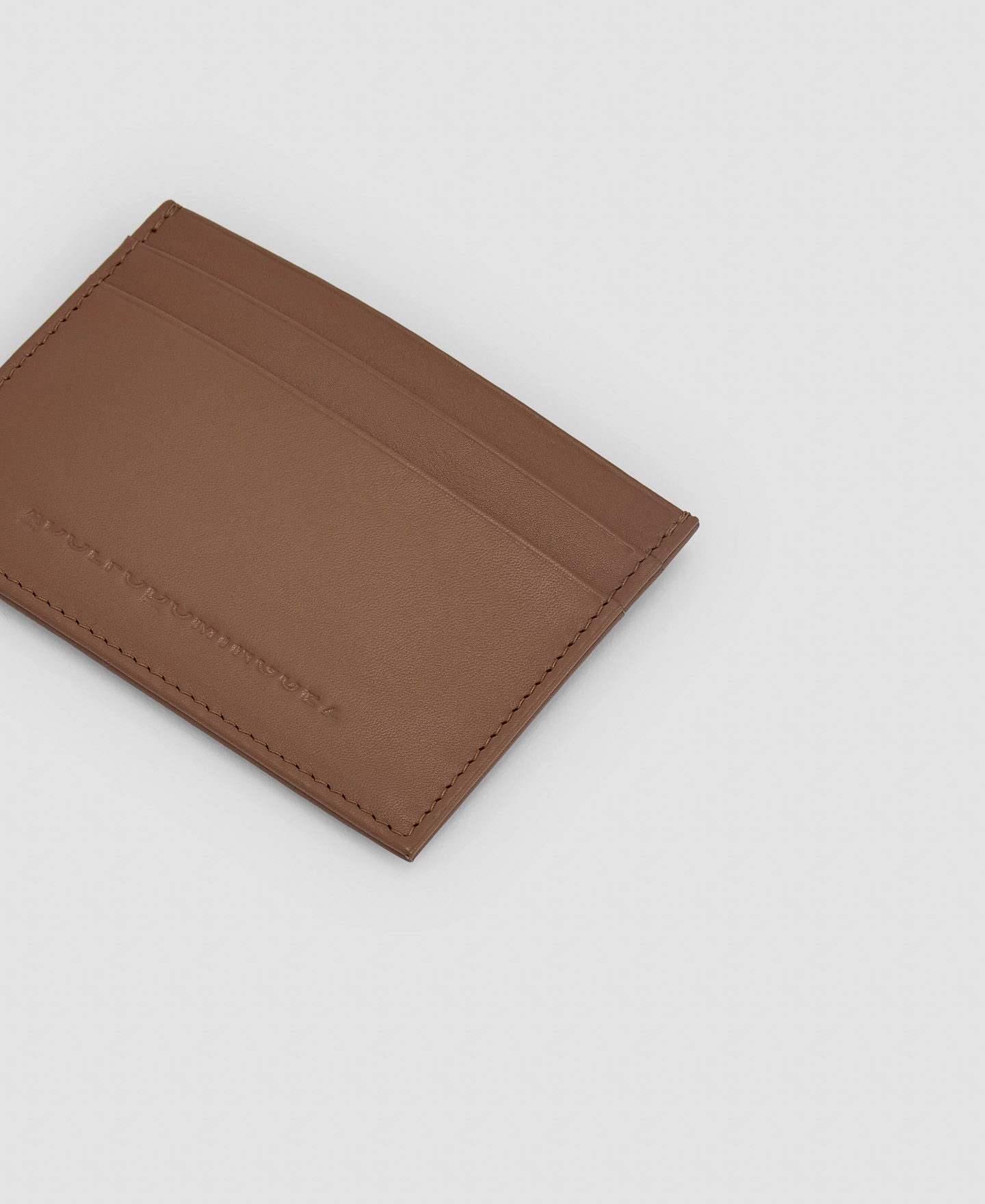 Leather logo card holder image number 1