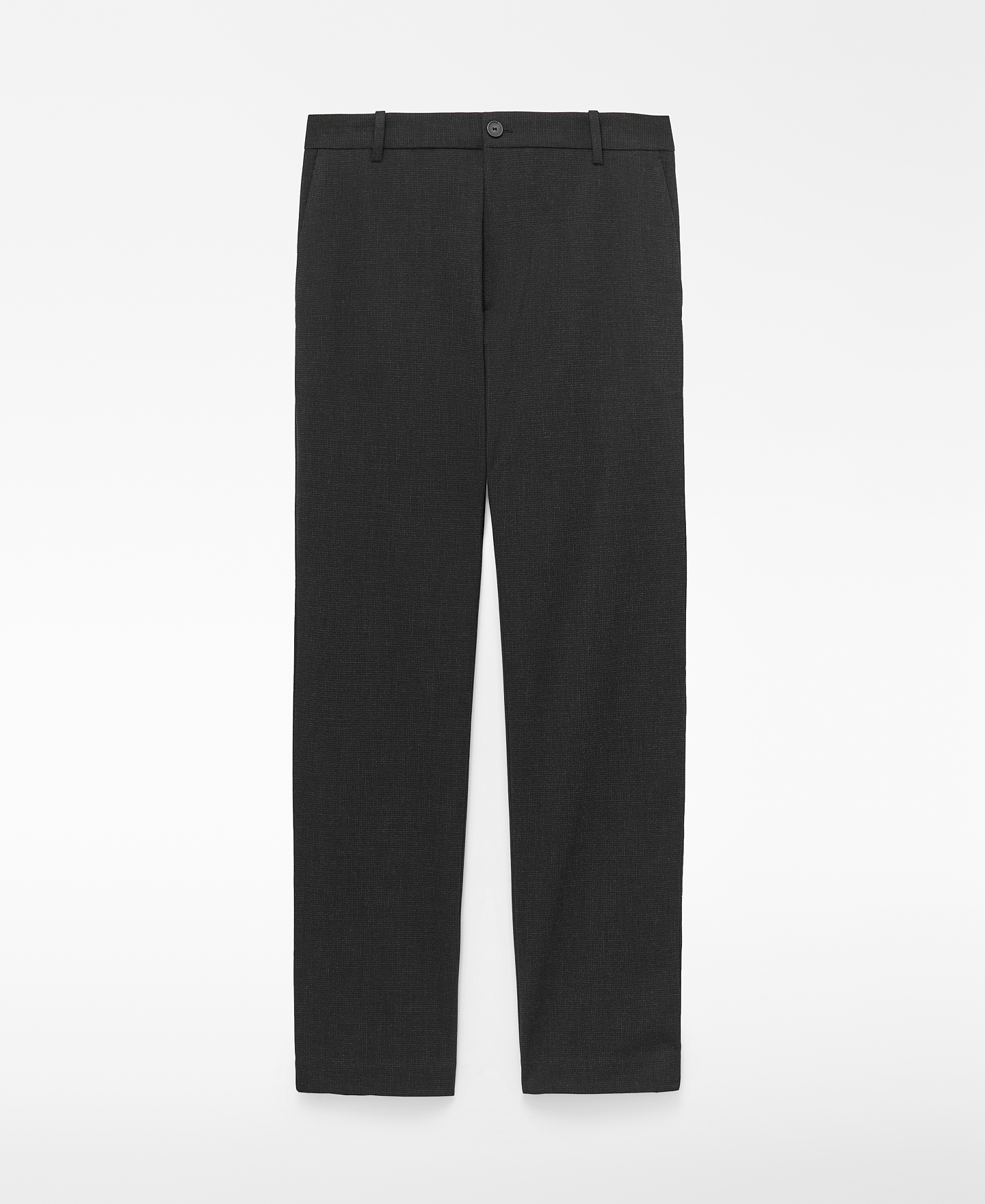 Slim fit micro-pattern tailored trousers image number 4