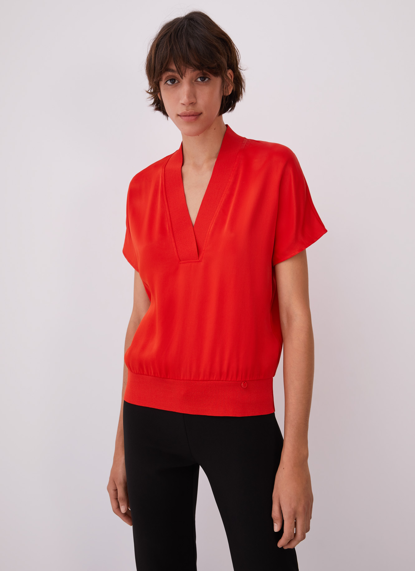 Camiseta de viscosa y algodón image number 0