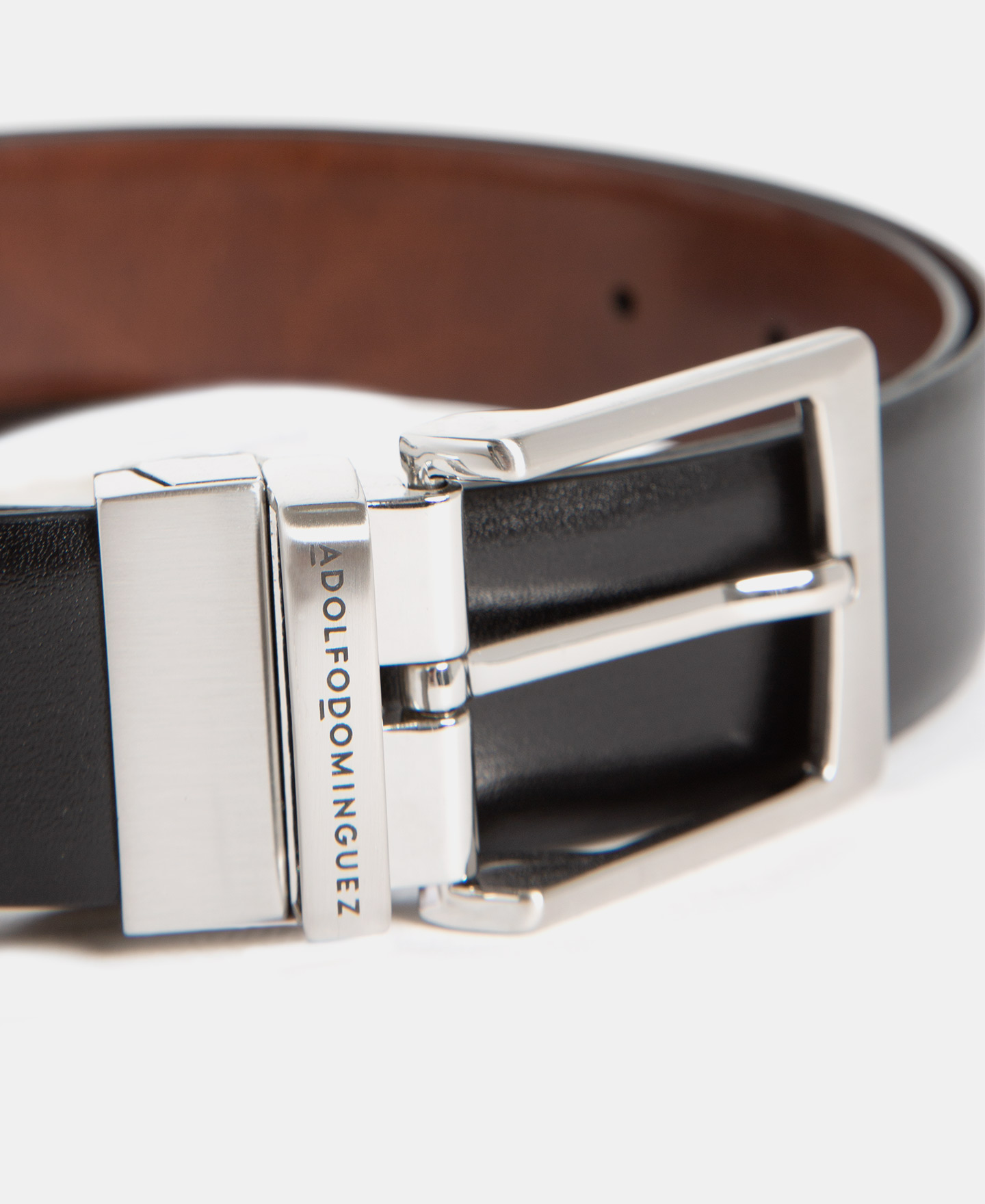 Reversible leather belt image number 1
