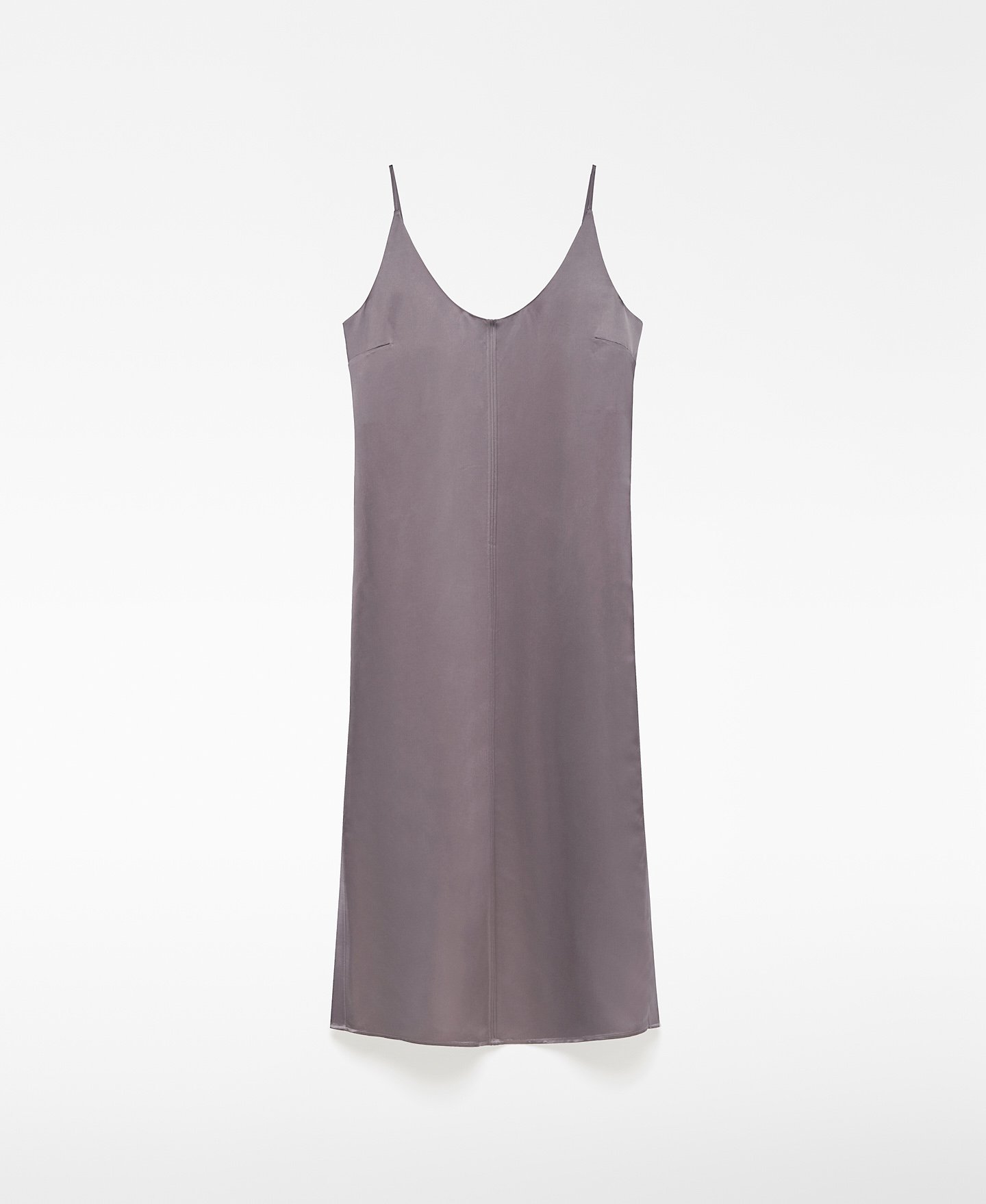 Vestido lencero tirantes mujer image number 4