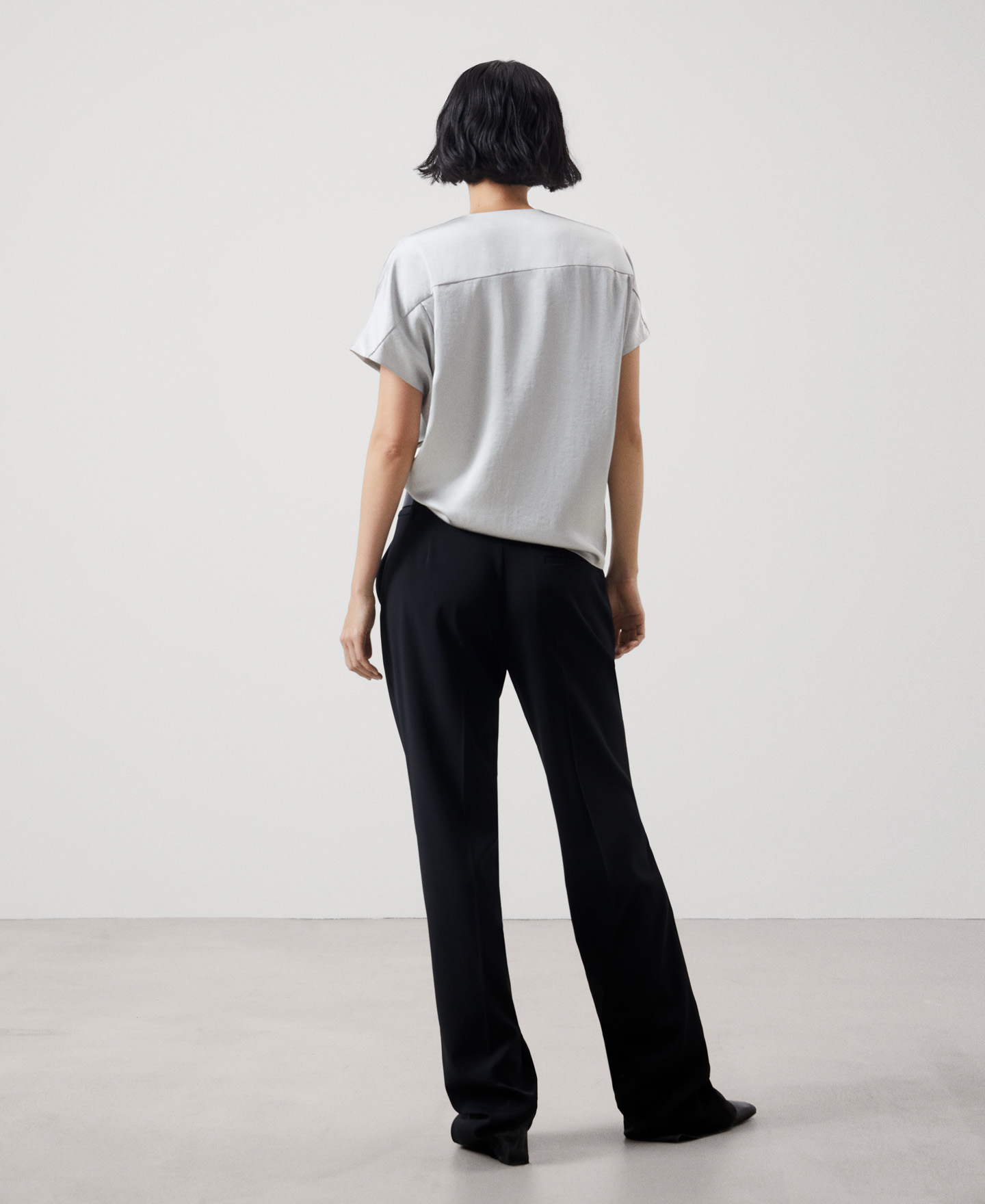 Draped V-neck top image number 2