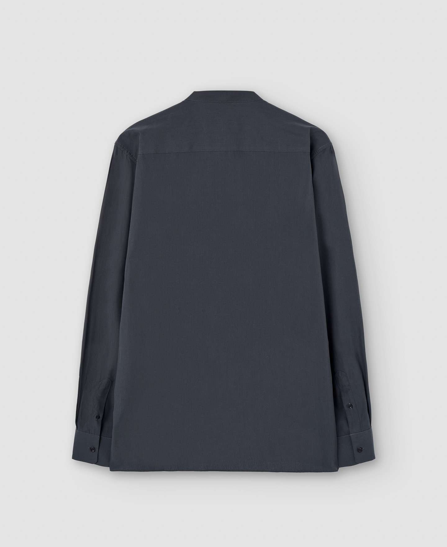 Mandarin collar organic cotton shirt image number 5