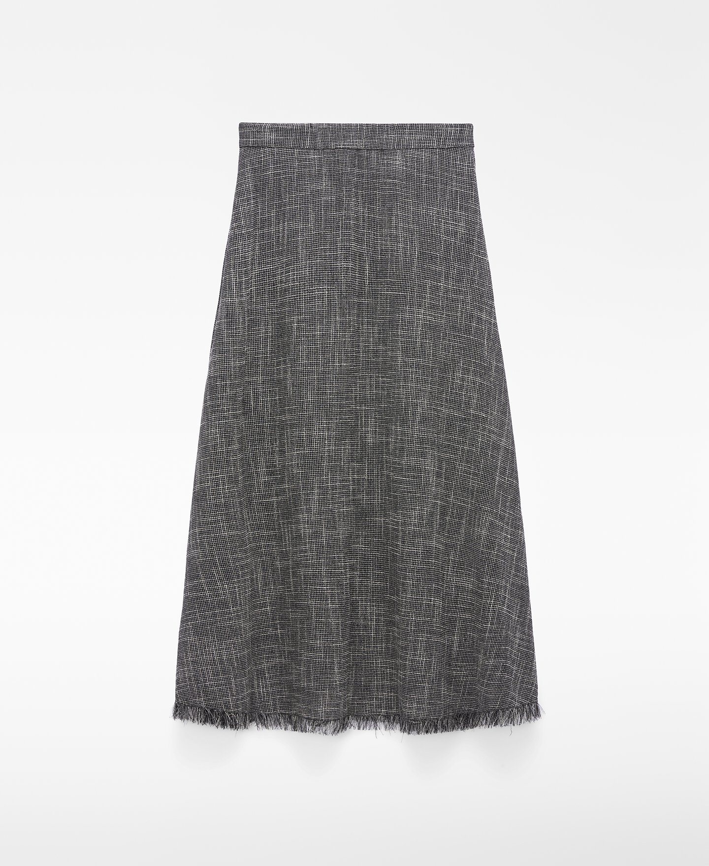 Falda midi desflecada image number 5