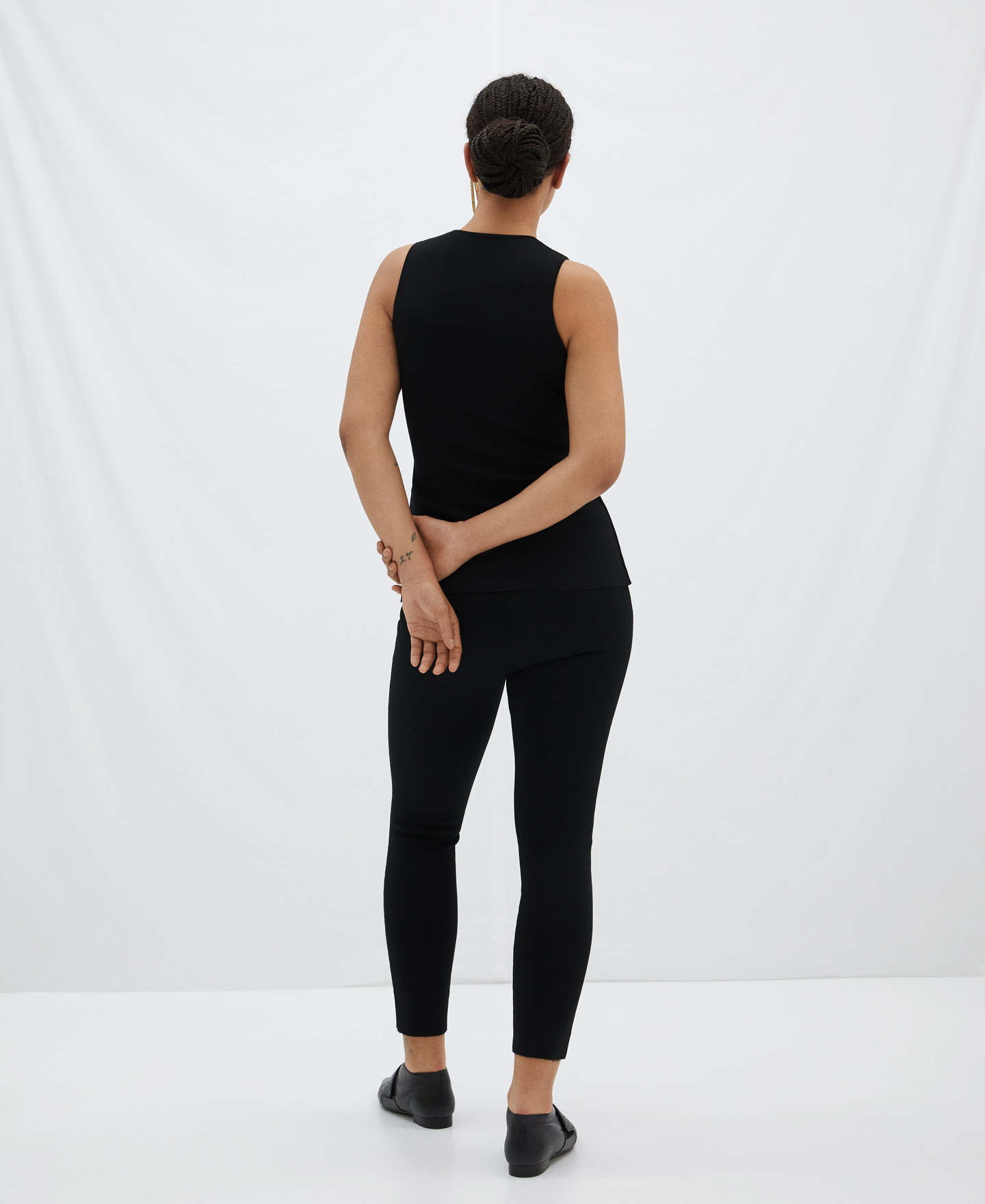 Slim fit joggers in viscose image number 2