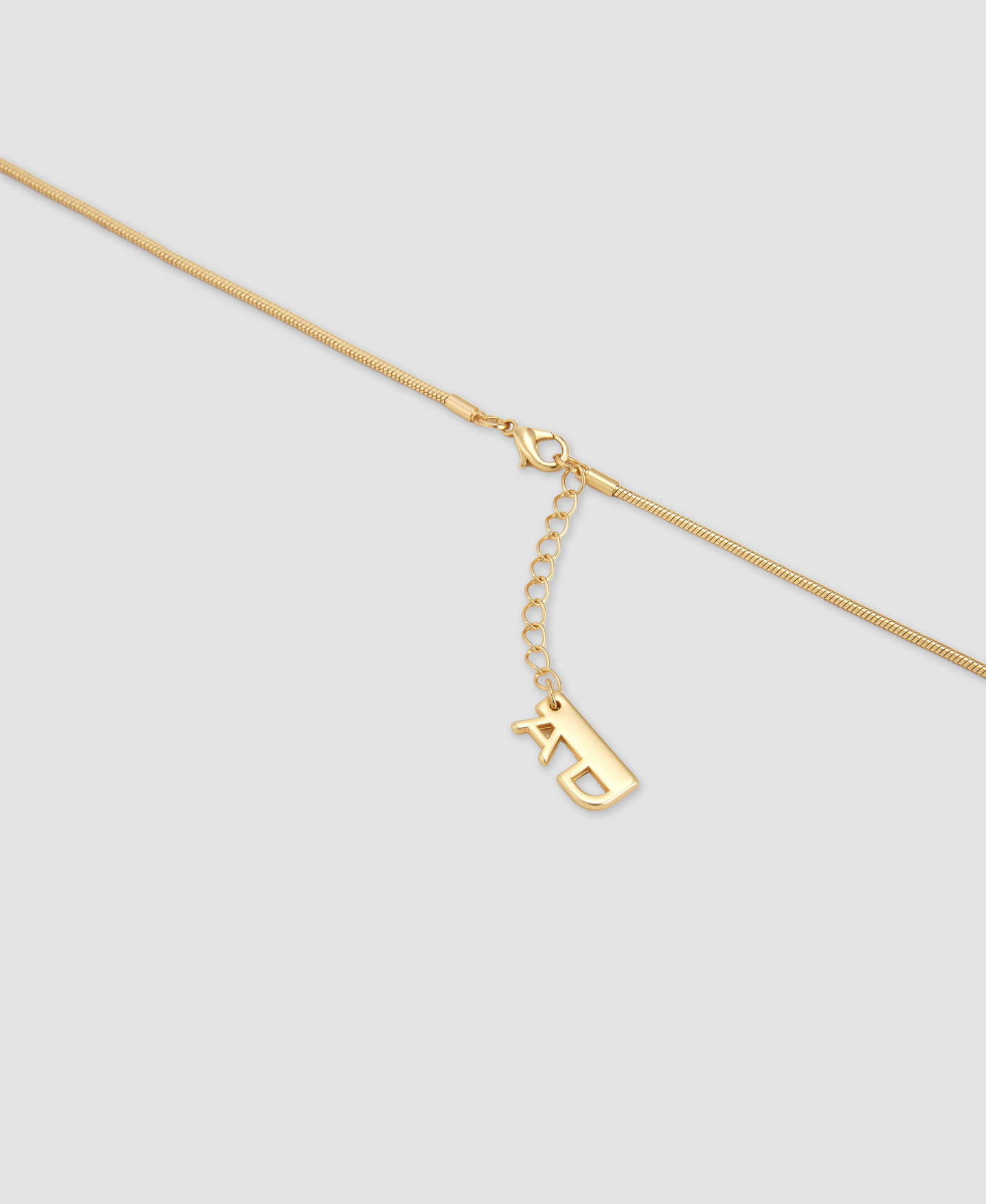 Zinc and brass long necklace image number 2