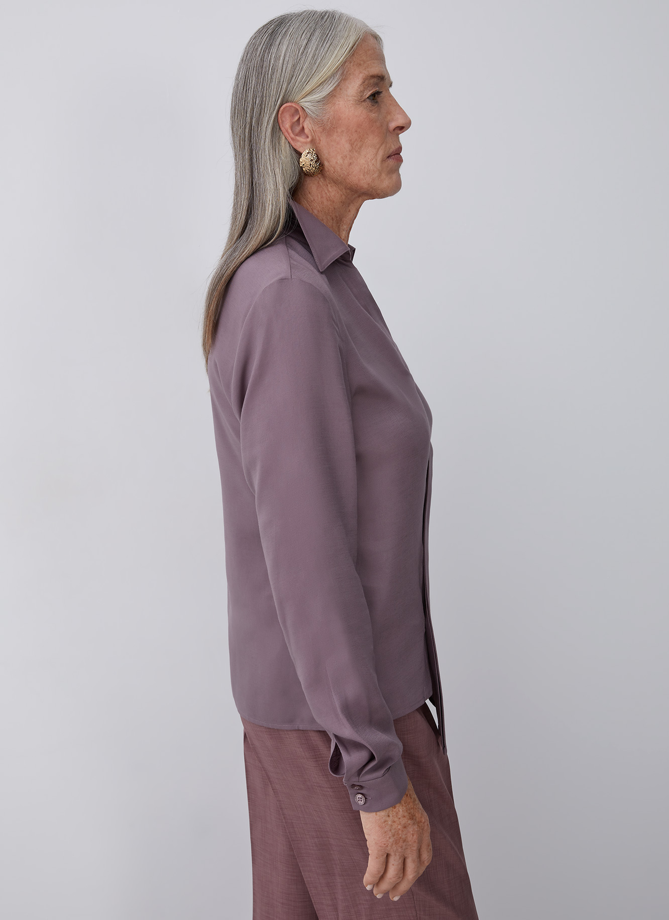 Shirt with asymmetric flap image number 2