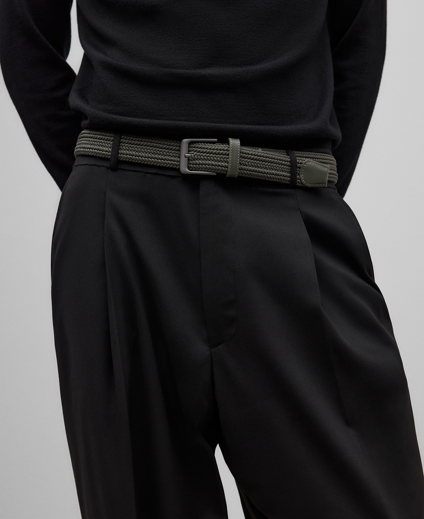Braided rope belt man image number 3
