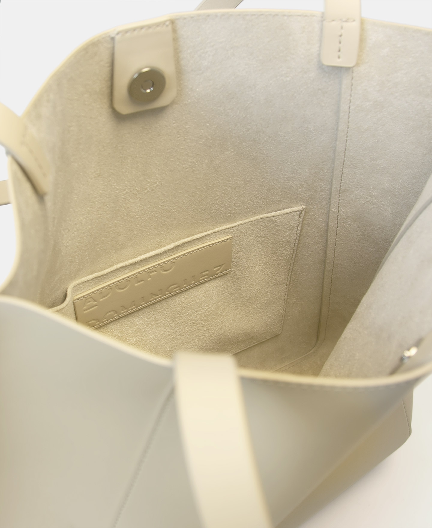 Shopper en piel vaqueta image number 2