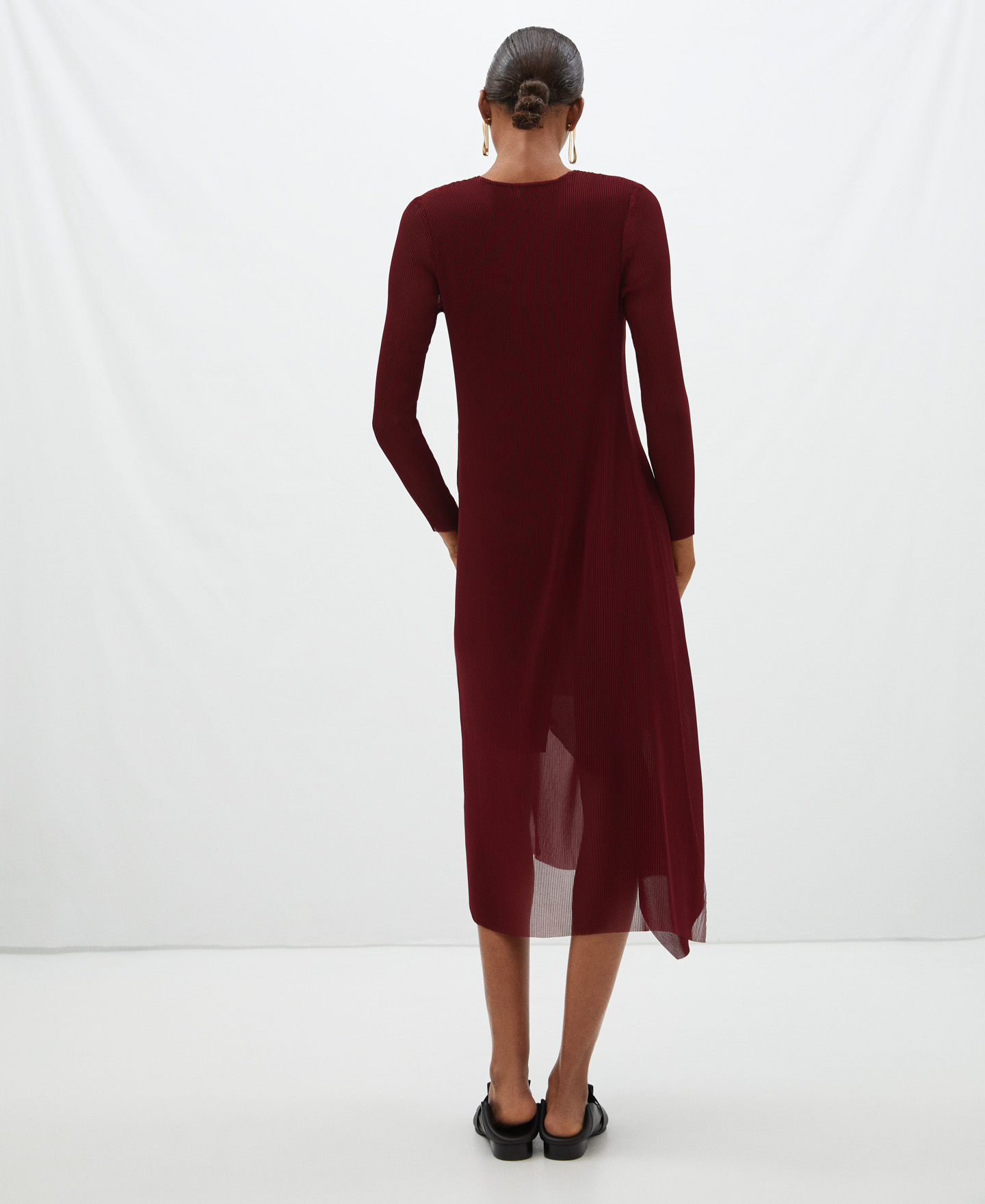Vestido largo escote redondo image number 2