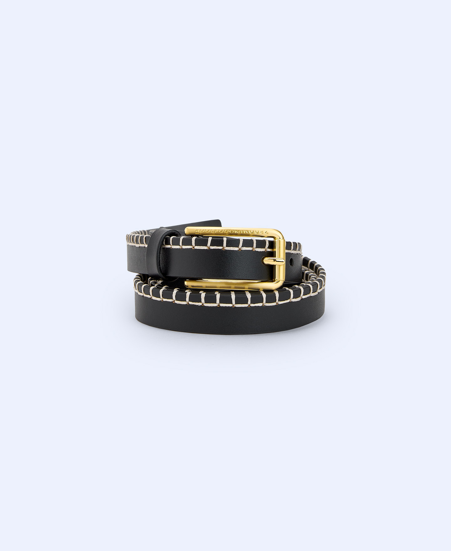 Leather stitched belt image number 1
